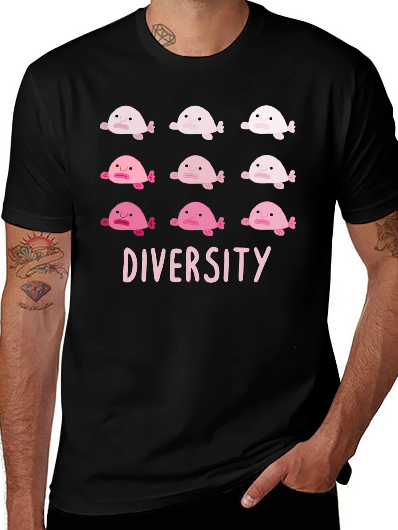 Variant 6 of Diversity Blobfish T-Shirt - Unique Graphic Tee