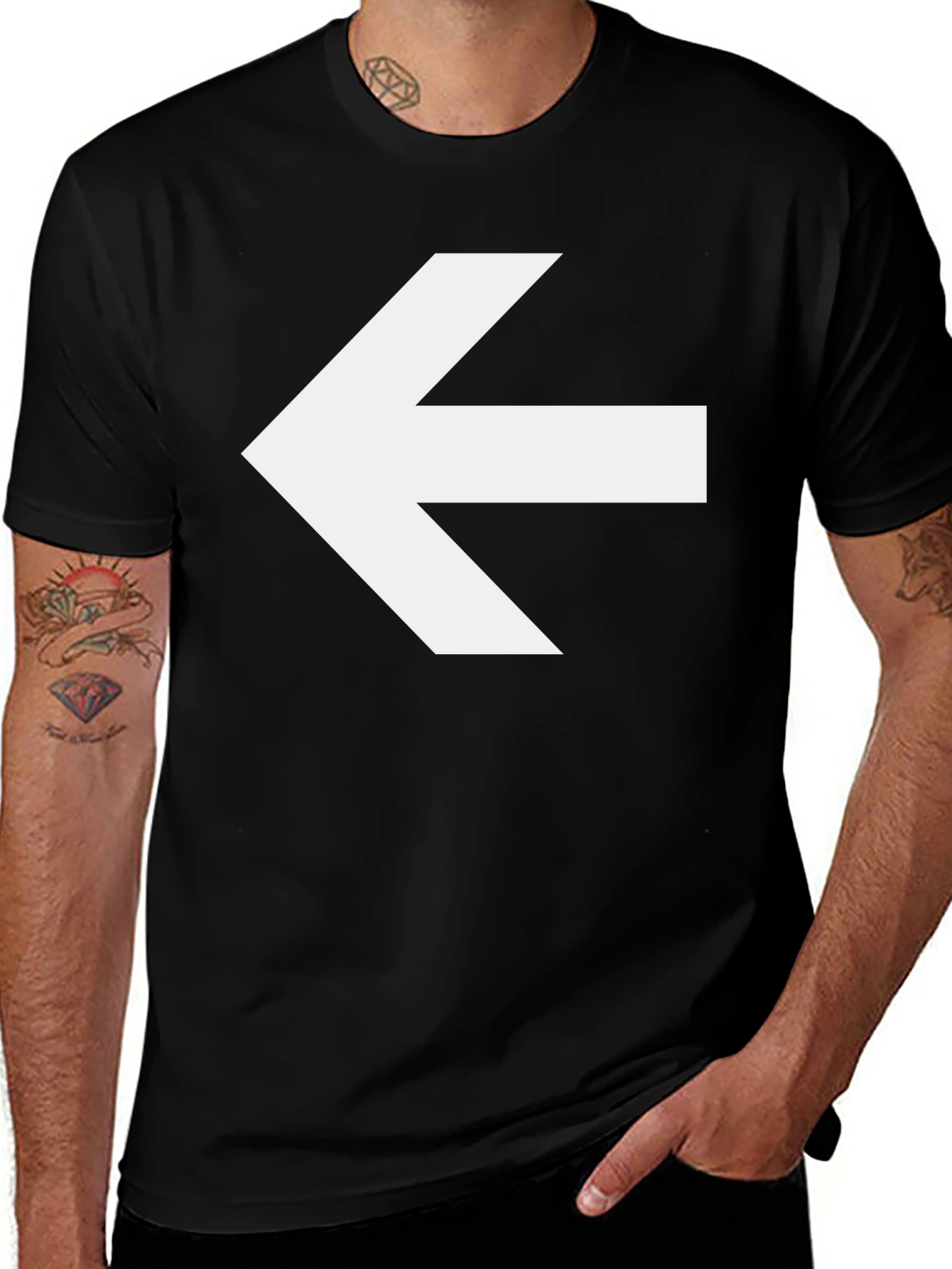 Variant 8 of Arrow Graphic T-Shirt - Modern Casual Wear