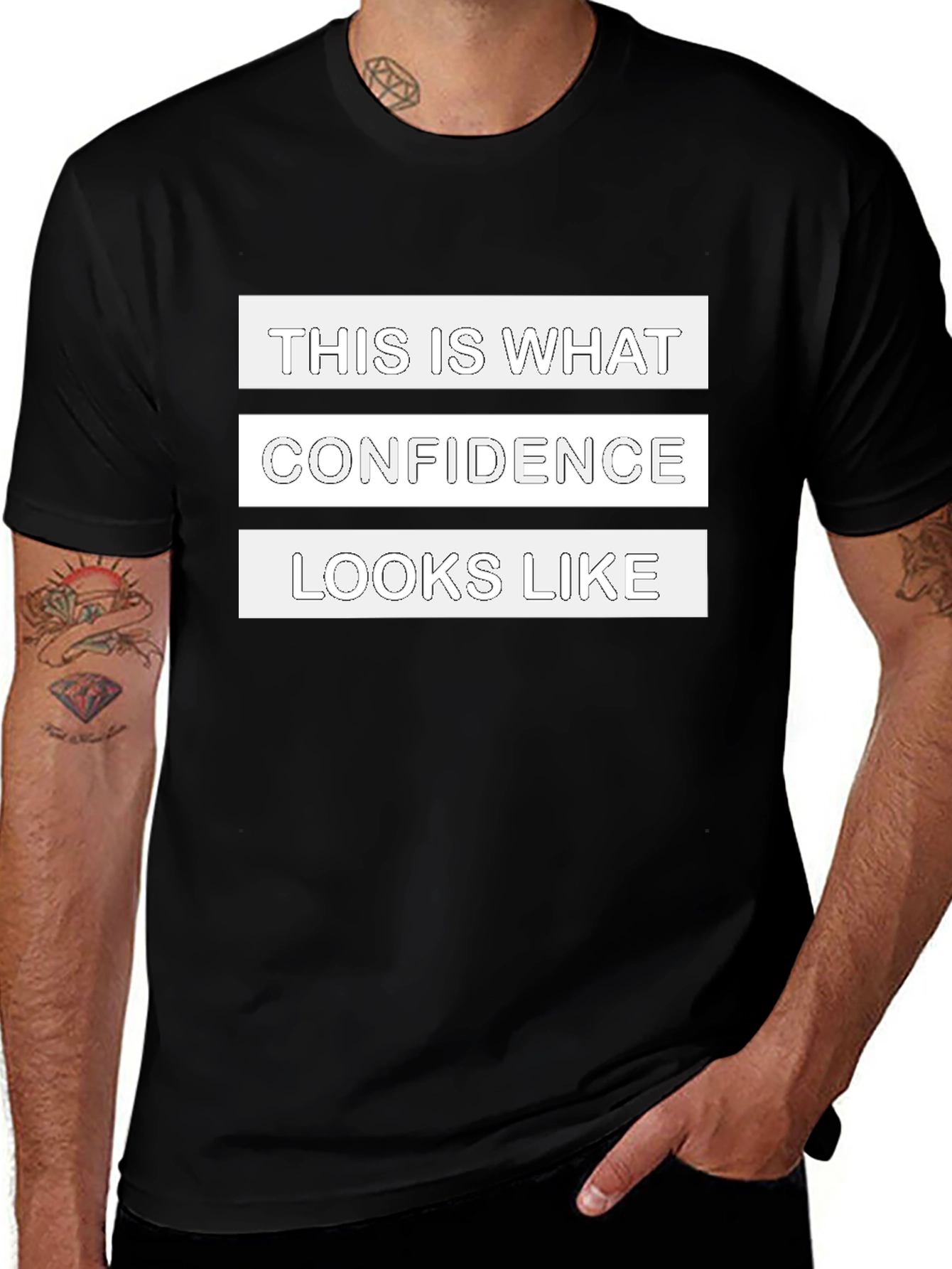 Variant 13 of Confidence Statement Graphic Tee - Bold Style
