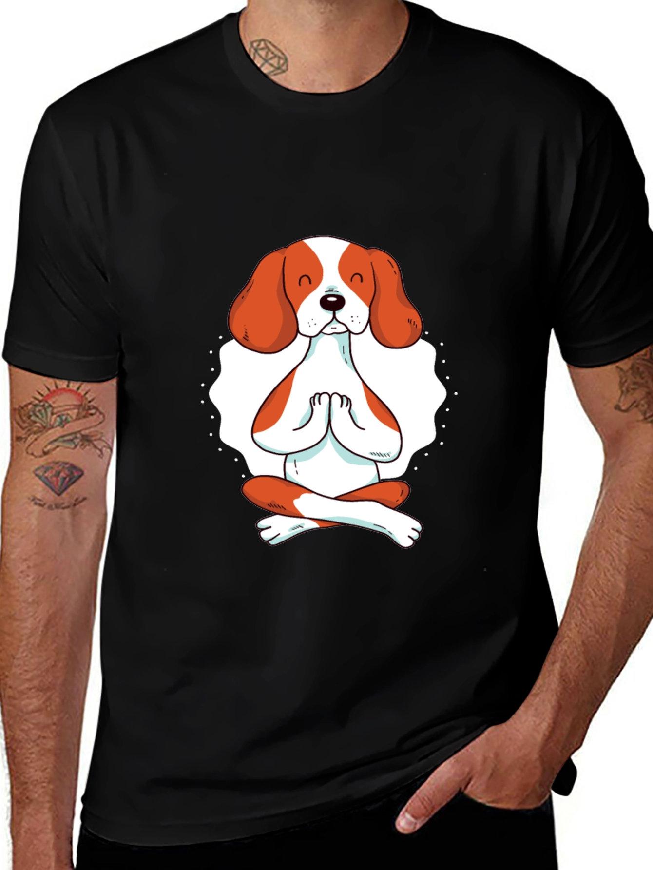 Variant 7 of Meditating Dog Graphic T-Shirt