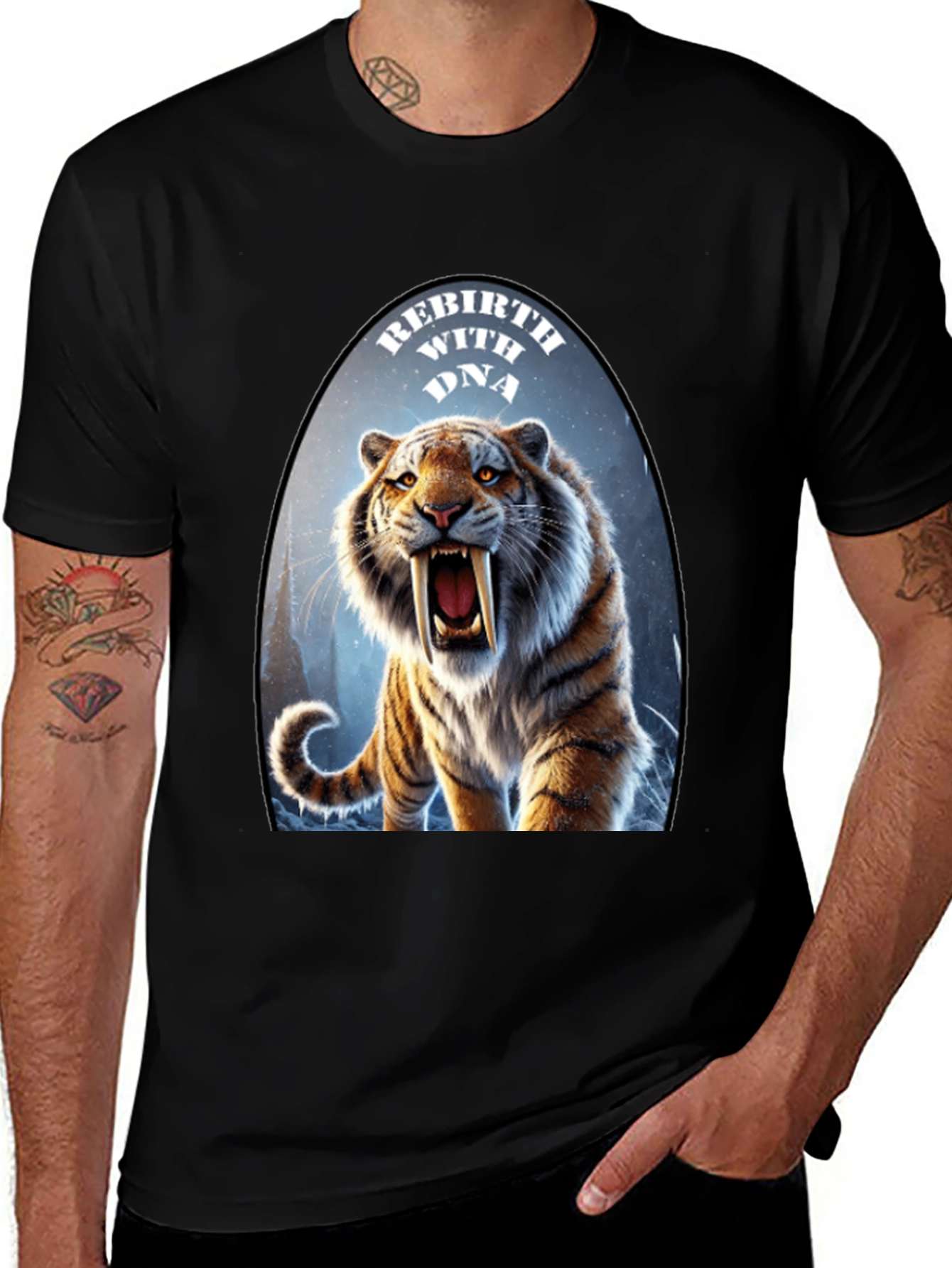 Variant 26 of Rebirth With DNA Tiger Graphic T-Shirt