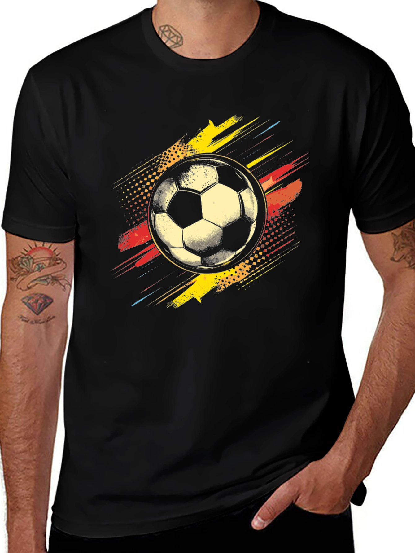 Variant 25 of Soccer Ball Graphic T-Shirt - Cool Sporty Design