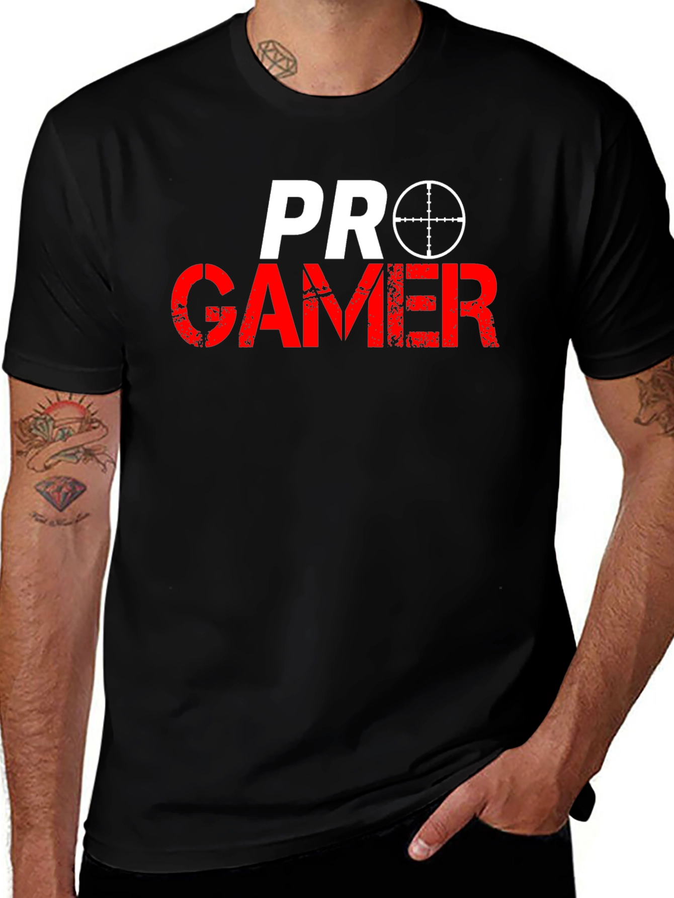 Variant 12 of Pro Gamer T-Shirt - Black Cotton Tee