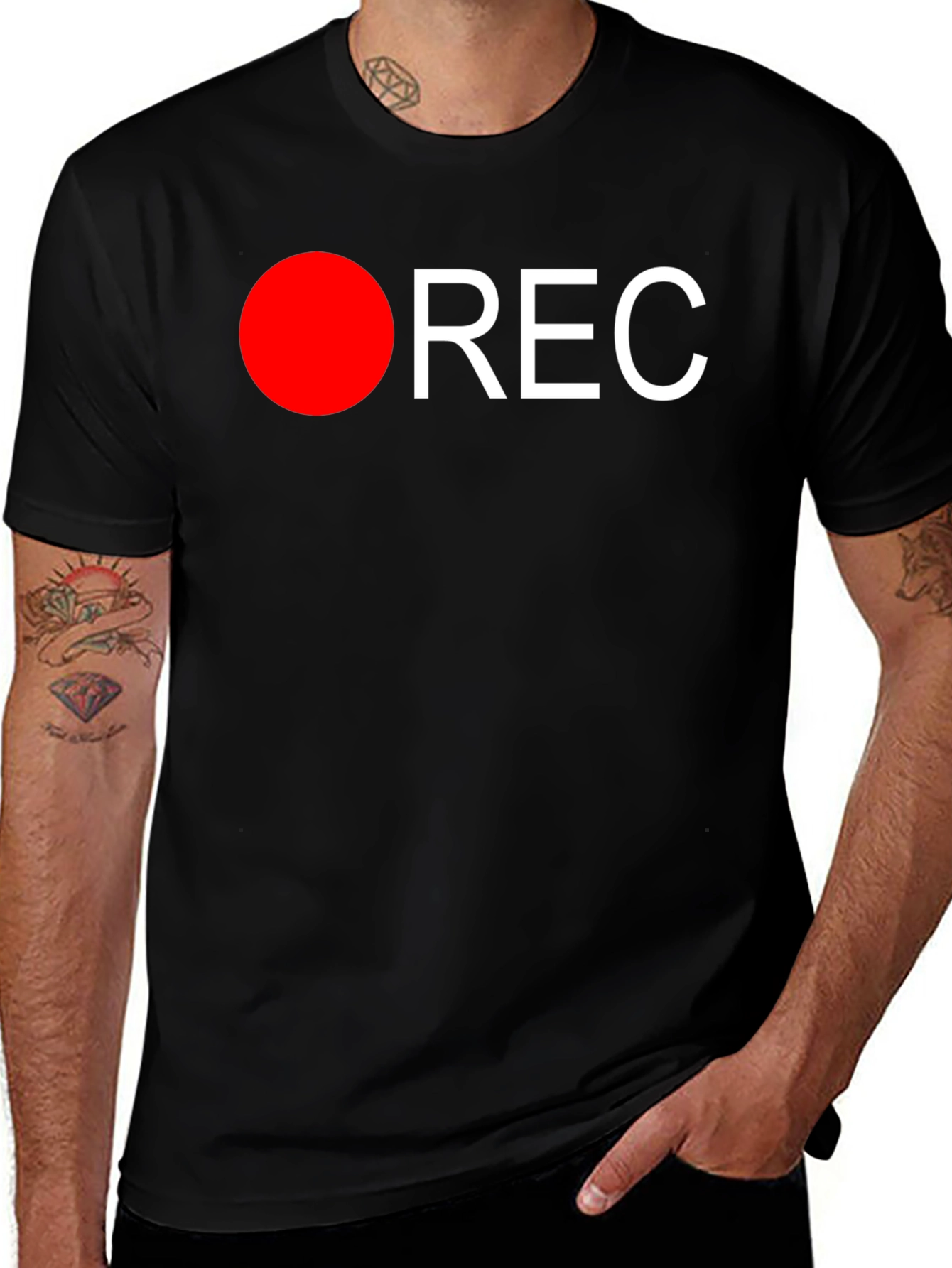 REC Graphic Tee - Classic Film Recording T-Shirt