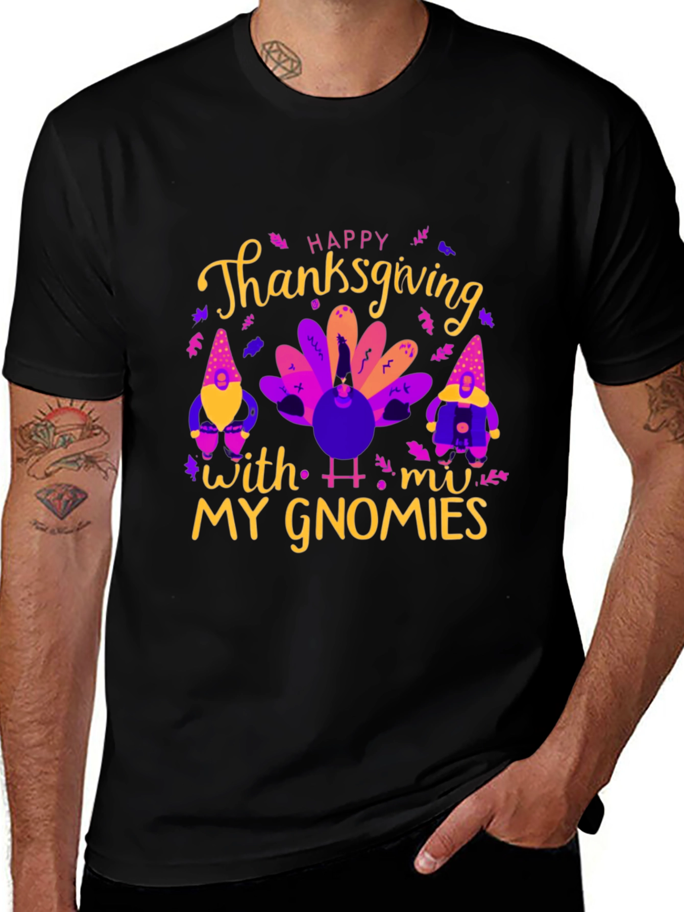 Happy Thanksgiving My Gnomies Graphic Tee