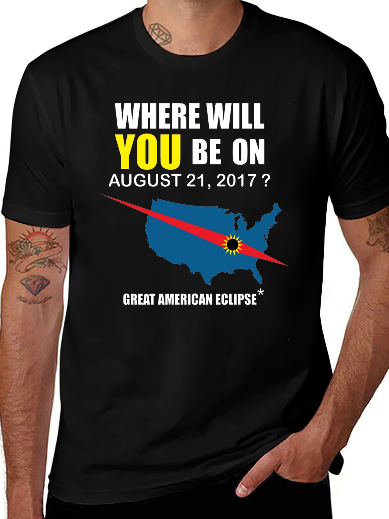 Great American Eclipse T-Shirt - August 21, 2017