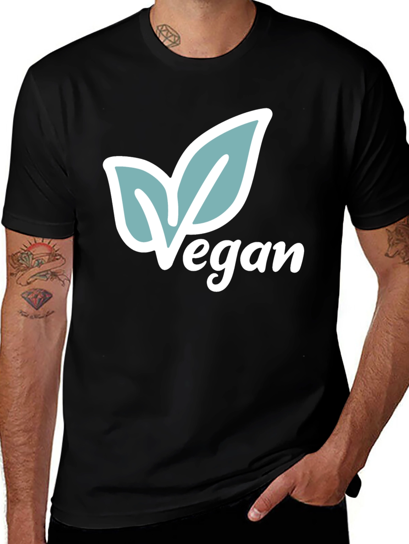 Variant 16 of Vegan Leaf T-Shirt - Stylish & Sustainable