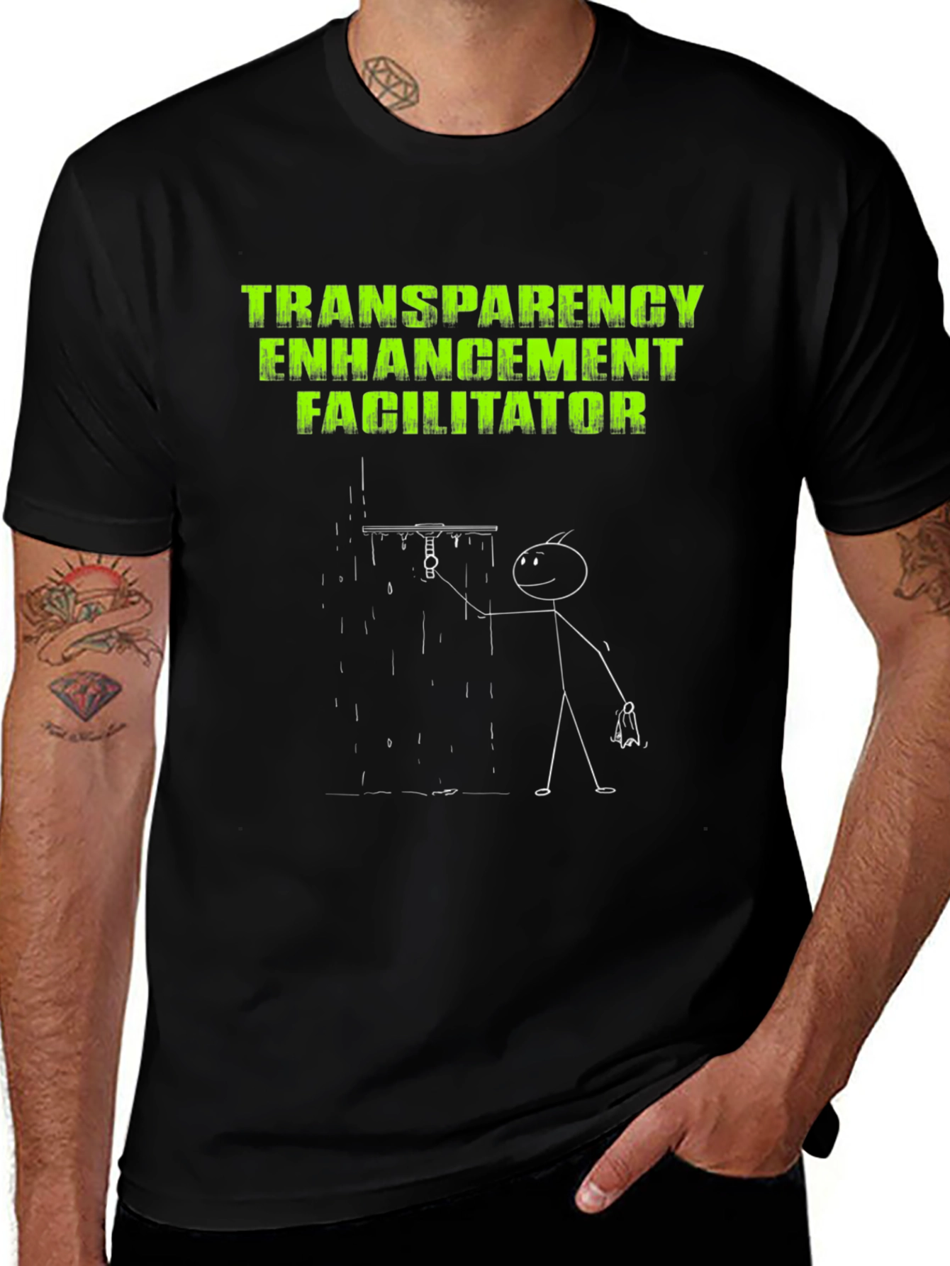 Transparency Enhancement Facilitator Black T-Shirt