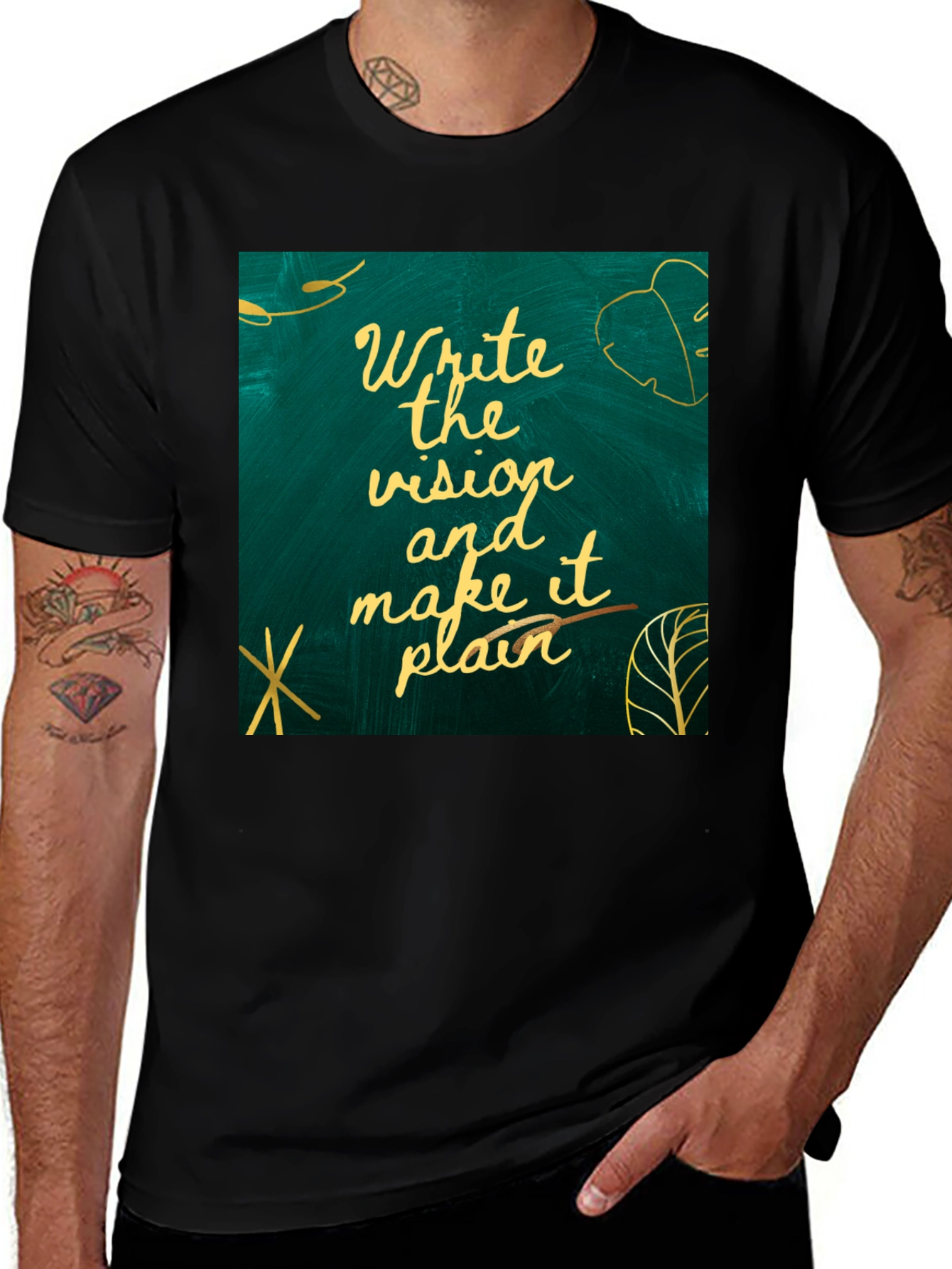 Variant 2 of Visionary Tee: Write the Vision, Make it Plain T-Shirt