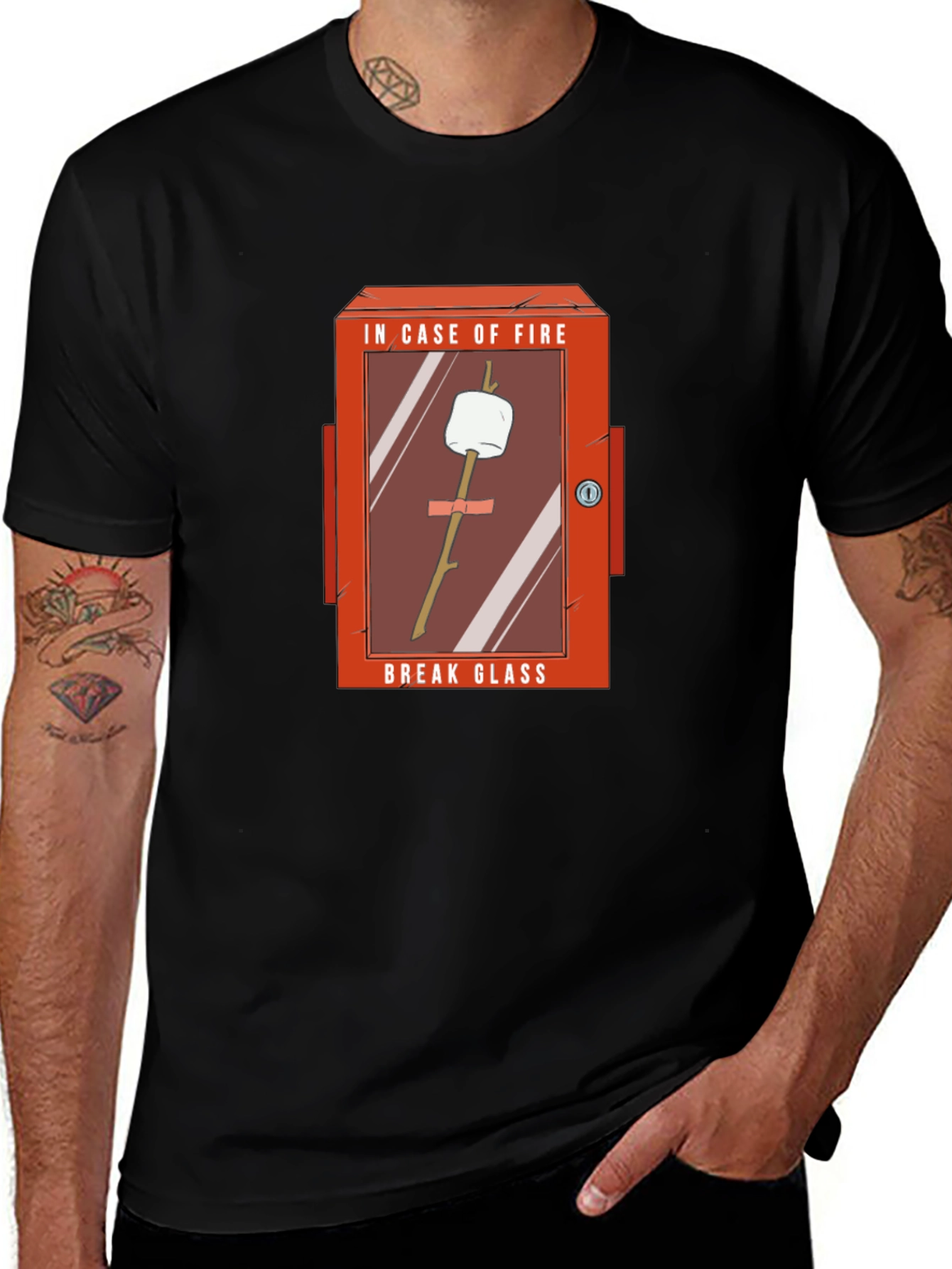 Variant 7 of Funny In Case of Fire Marshmallow T-Shirt