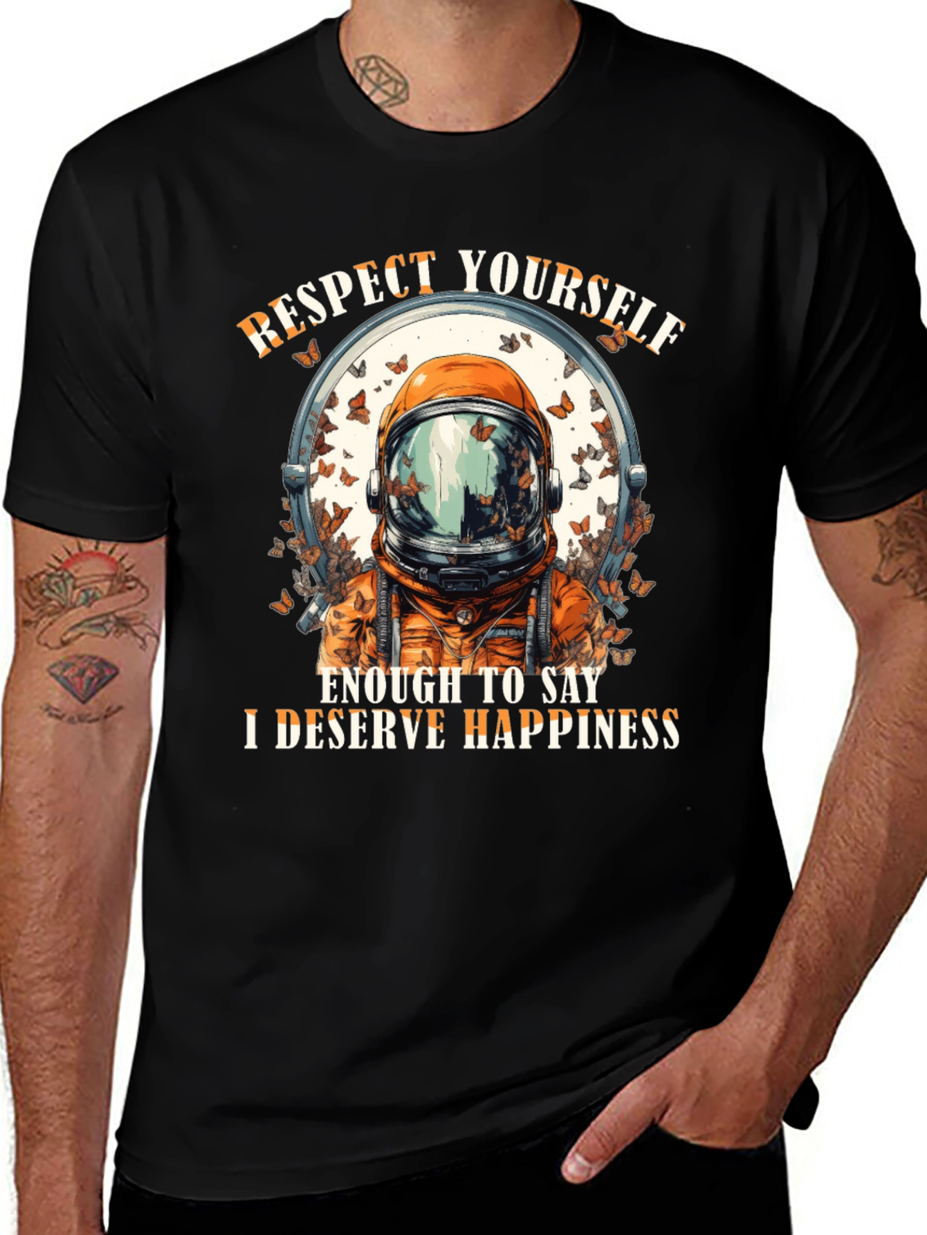Variant 6 of Respect Yourself Astronaut T-Shirt