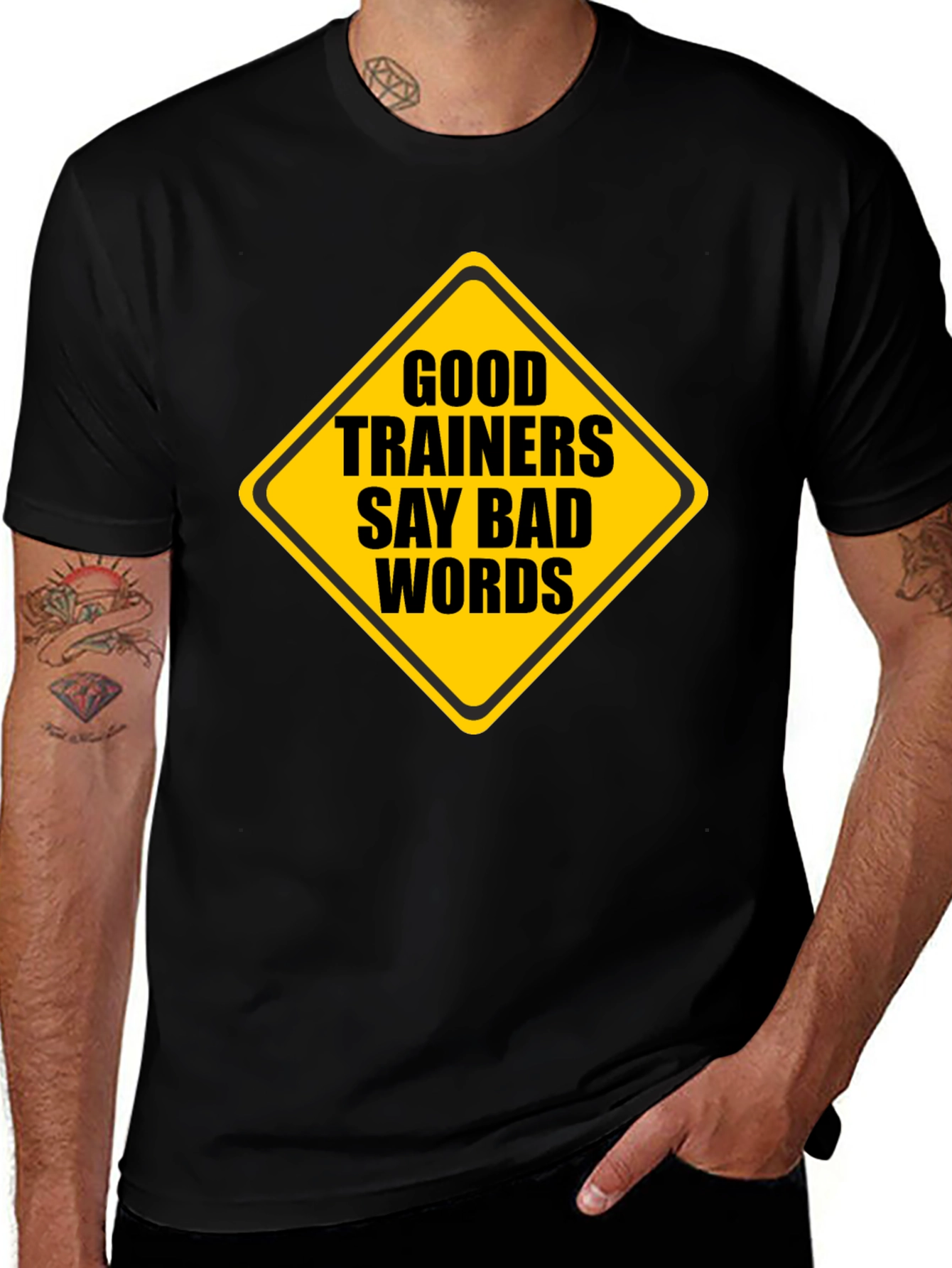 Variant 5 of Good Trainers Say Bad Words Graphic Tee