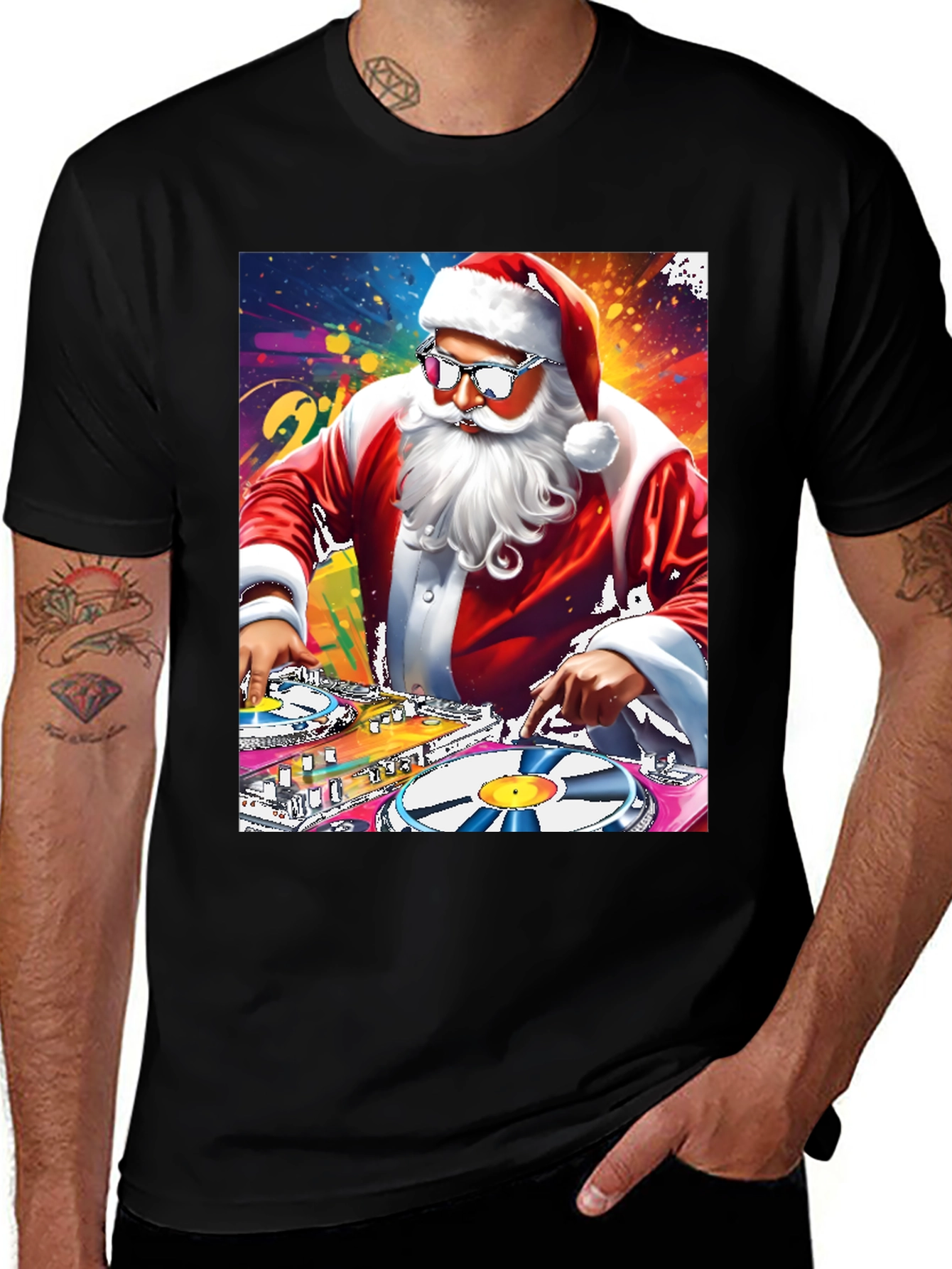 Variant 28 of DJ Santa Graphic T-Shirt