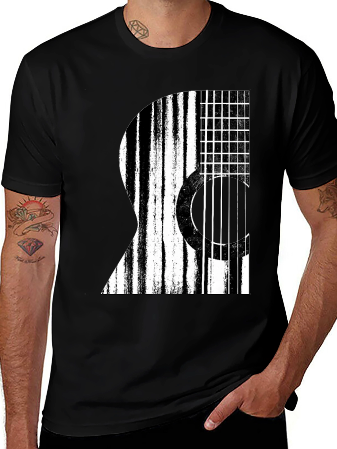 Variant 13 of Guitar Graphic T-Shirt - Music Lover Tee