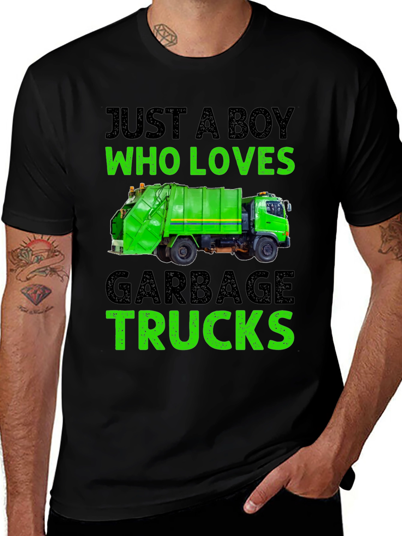 Variant 27 of Boy Who Loves Garbage Trucks T-Shirt