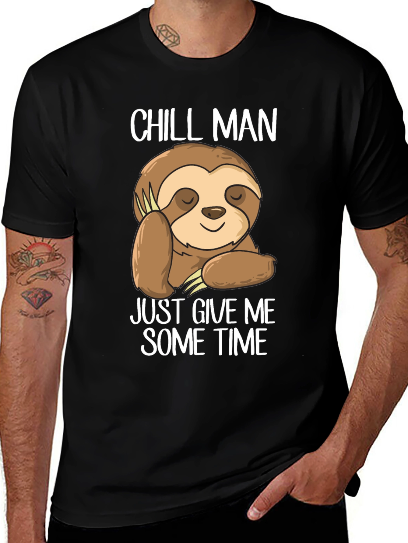 Variant 6 of Chill Man Sloth Graphic Tee
