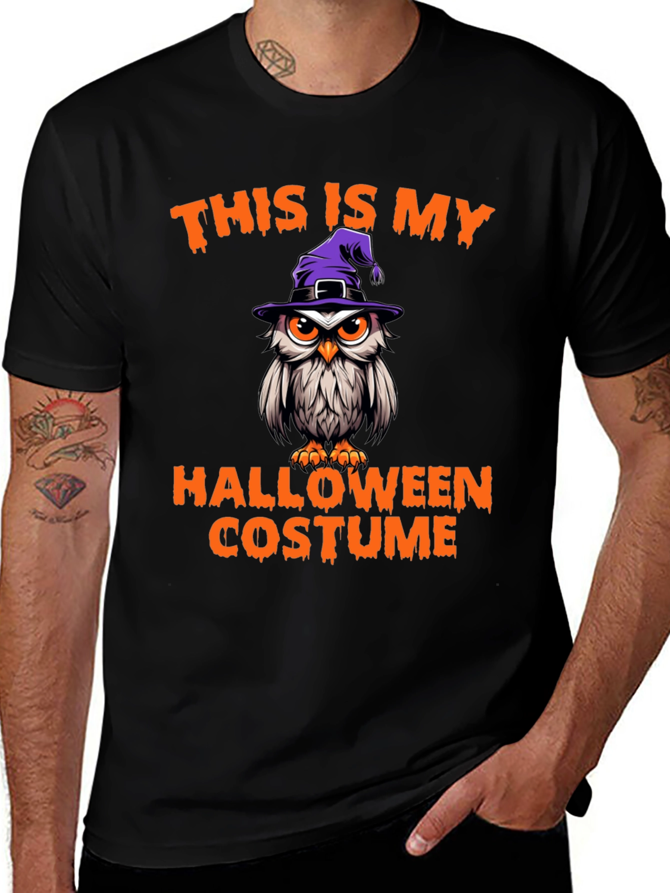 Variant 13 of Halloween Owl Costume T-Shirt