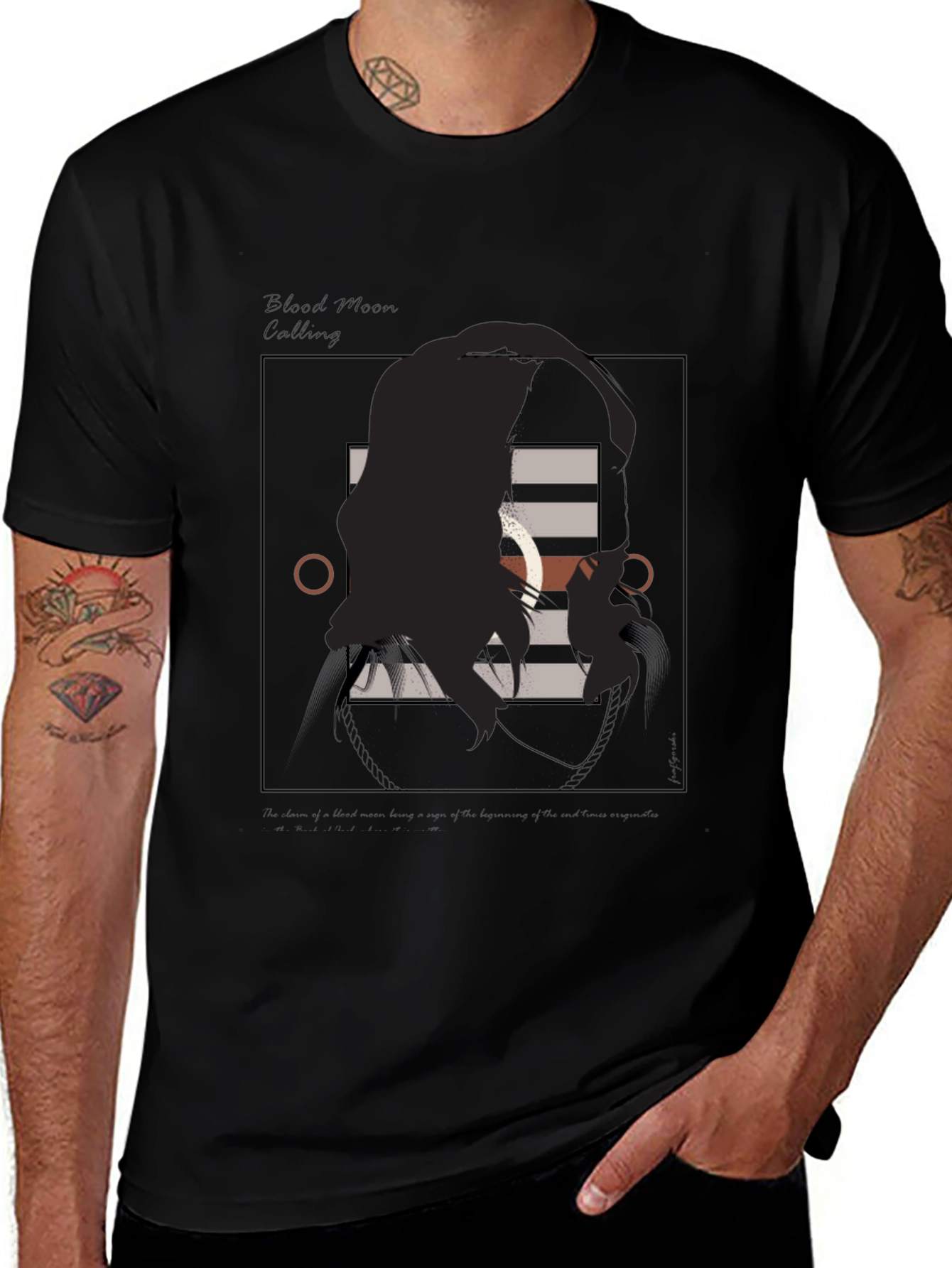 Variant 24 of Abstract Graphic Black T-Shirt