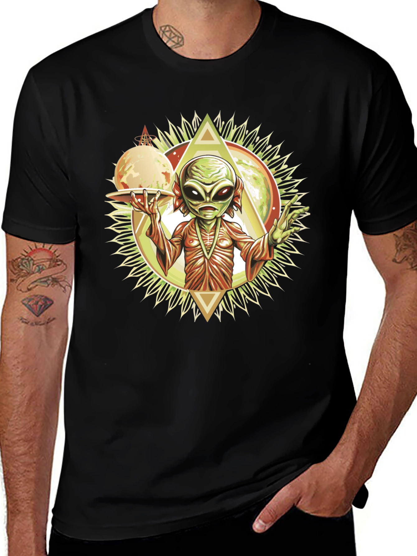Variant 25 of Alien T-Shirt - Extraterrestrial Design