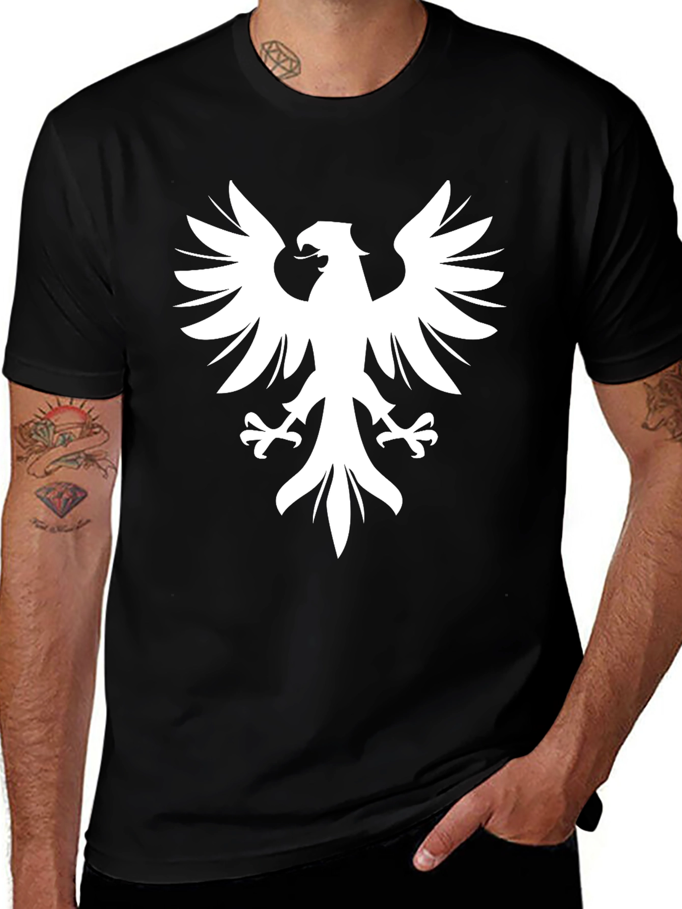 Variant 30 of Black Eagle Graphic Tee - Bold Statement Shirt