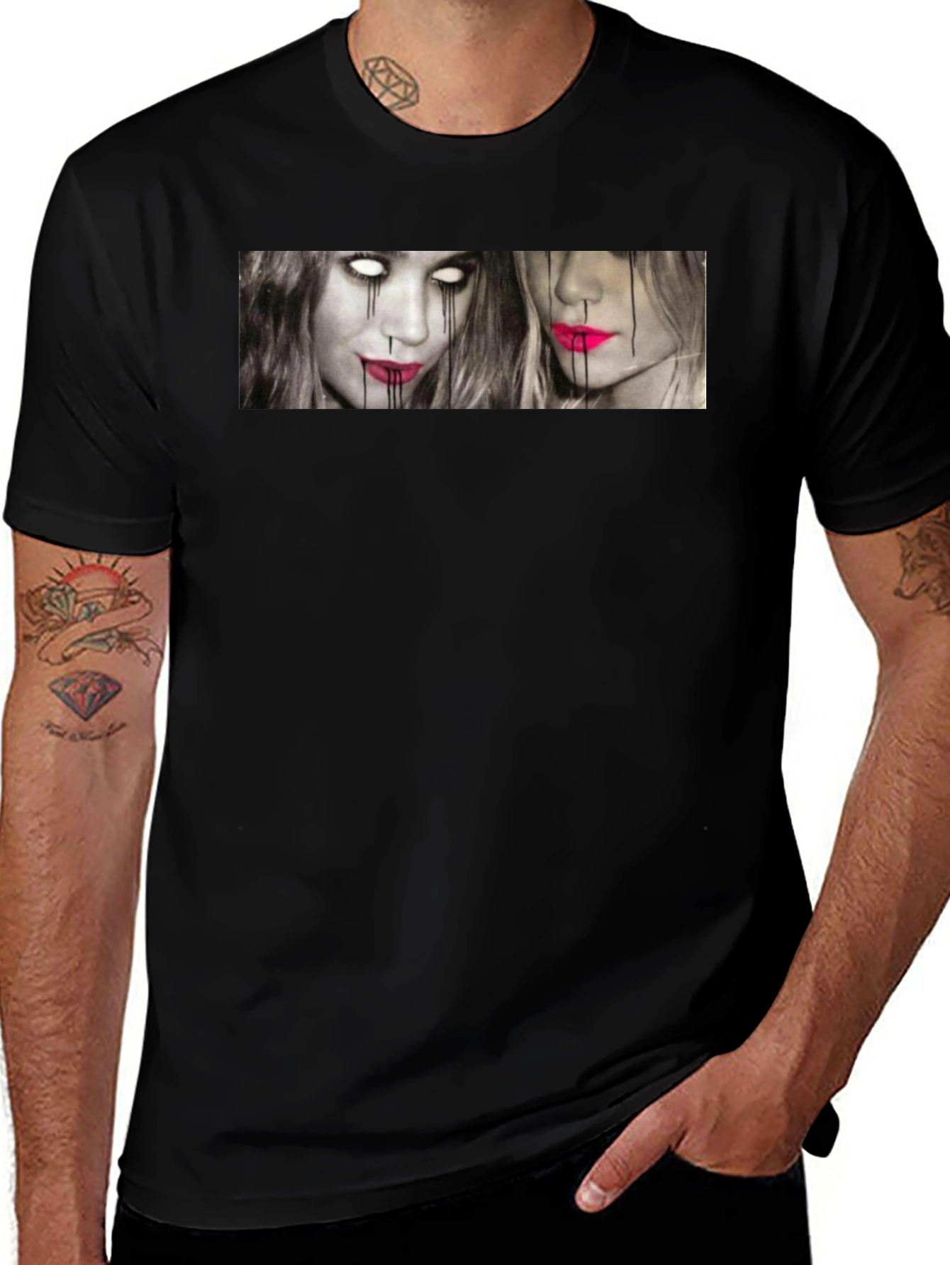 Variant 14 of Unique Graphic Print T-Shirt - Edgy Style