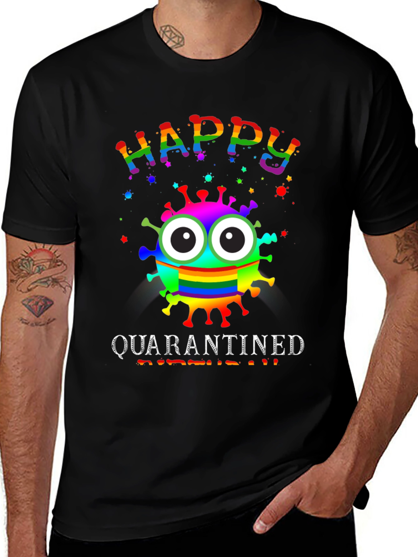 Variant 3 of Happy Quarantined Birthday T-Shirt