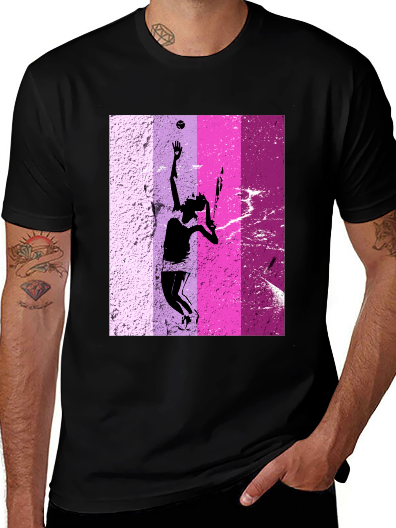 Variant 28 of Tennis Player Graphic T-Shirt