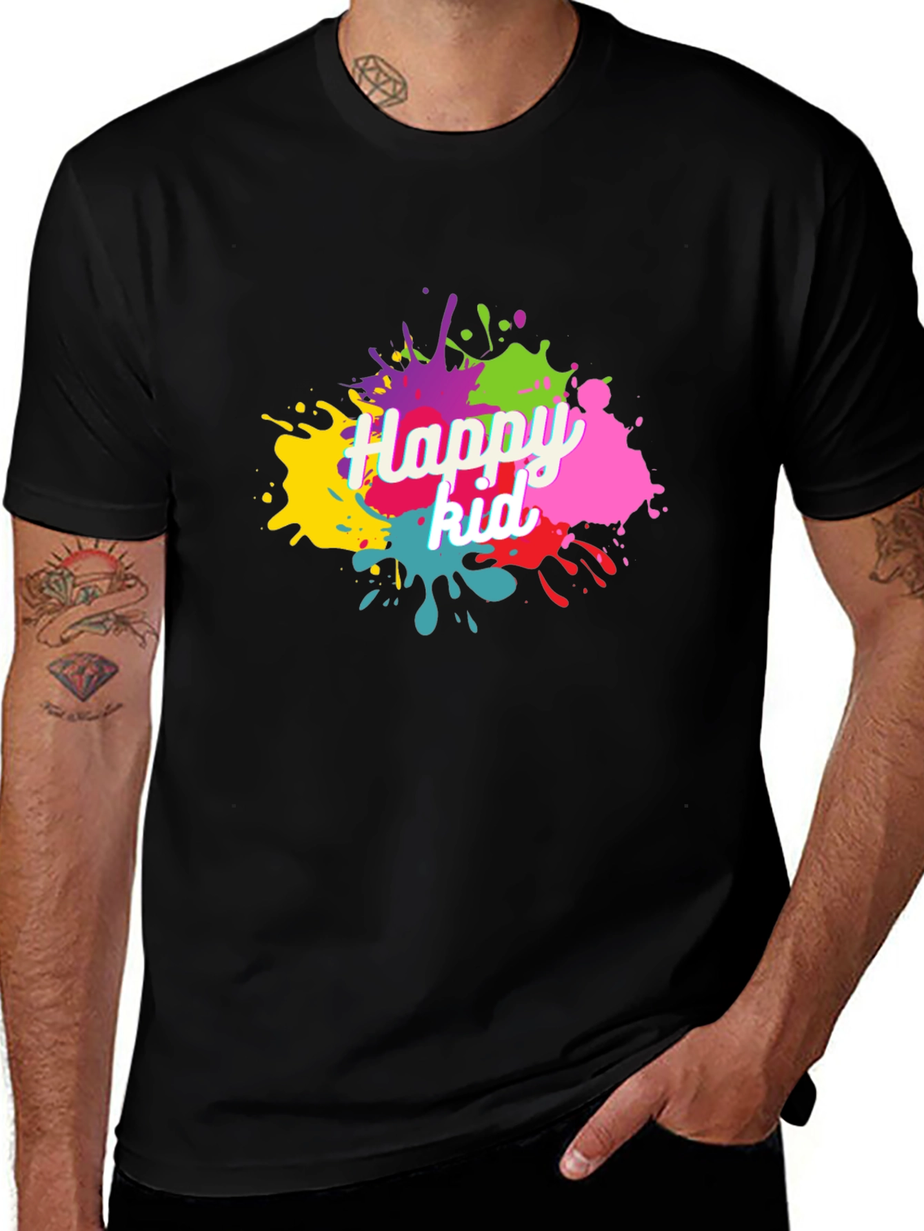 Happy Kid Splatter Graphic Tee