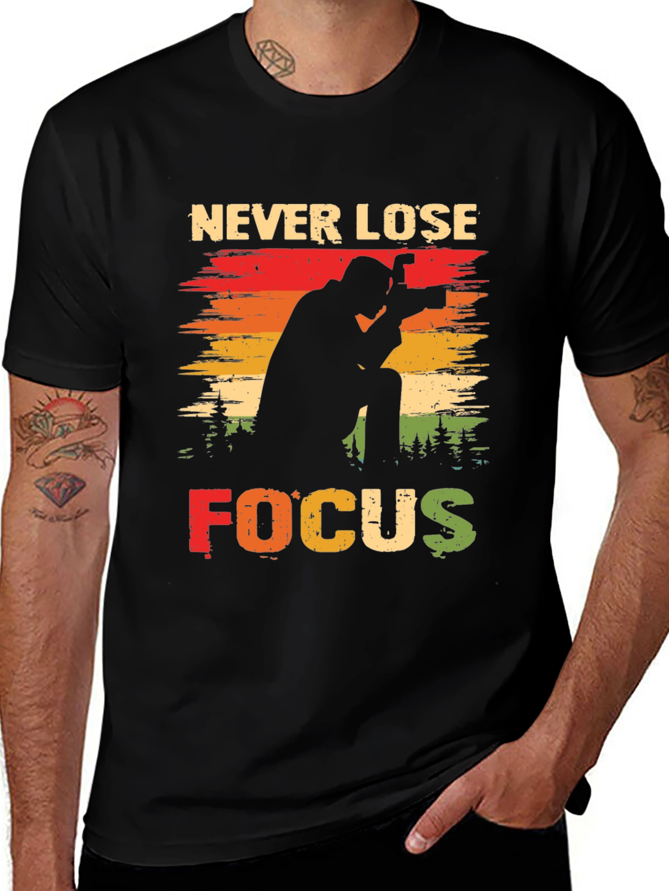Never Lose Focus Photographer Graphic T-Shirt