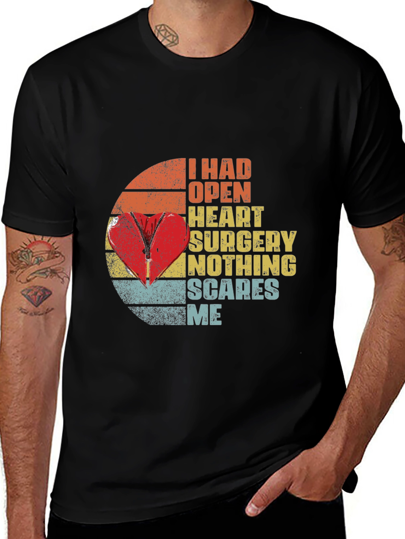 Open Heart Surgery Survivor Graphic Tee