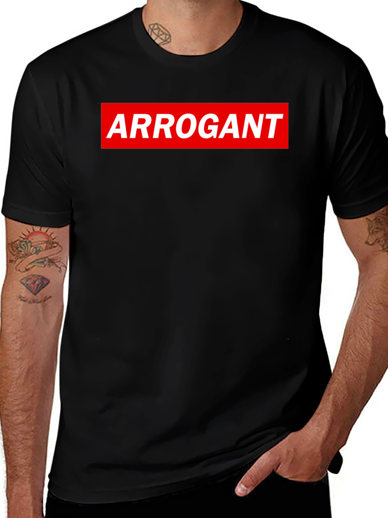 Variant 25 of Arrogant Graphic Tee - Bold Streetwear
