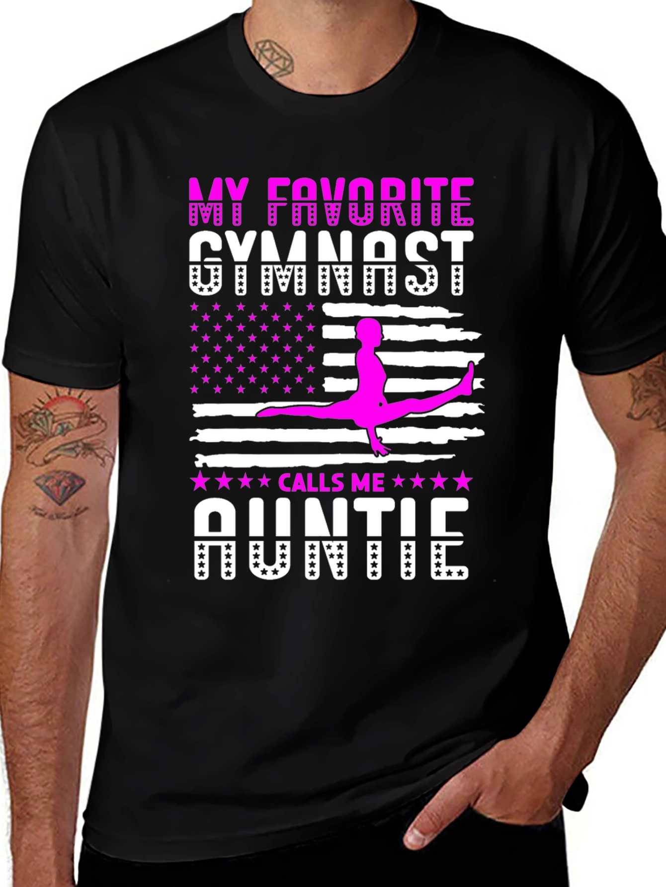 Variant 16 of My Favorite Gymnast Auntie T-Shirt