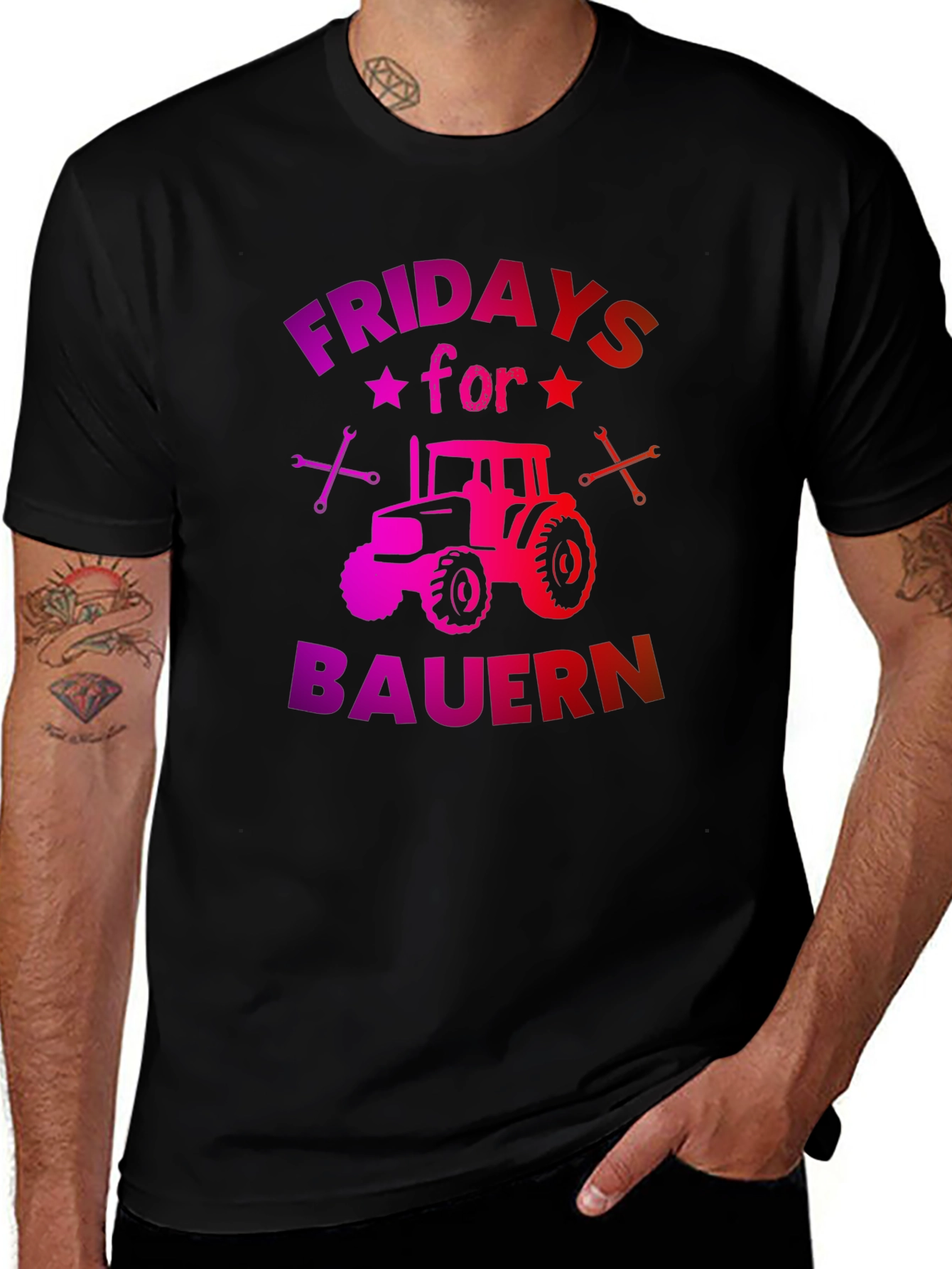Variant 3 of Fridays for Bauern Tractor Graphic Tee