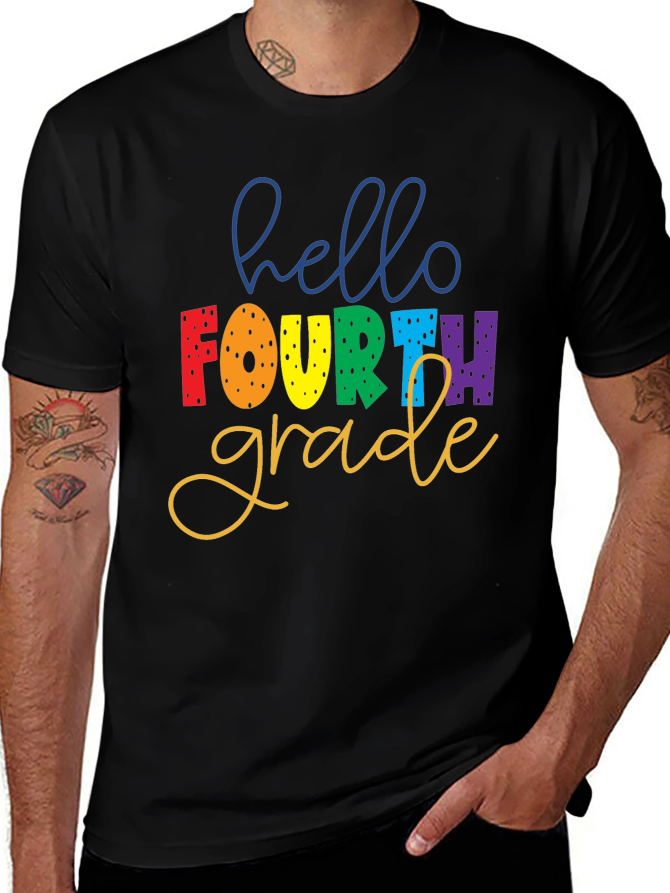 Hello Fourth Grade Teacher T-Shirt