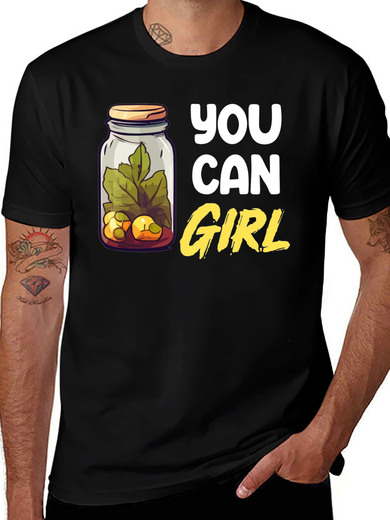 Variant 10 of You Can Girl Pickle Jar T-Shirt