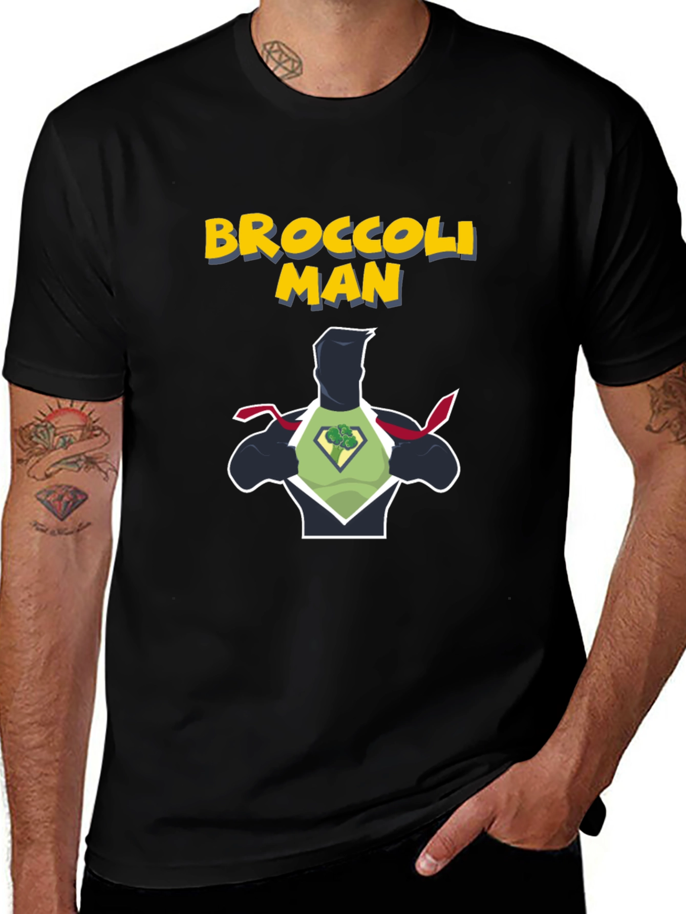 Broccoli Man Graphic T-Shirt