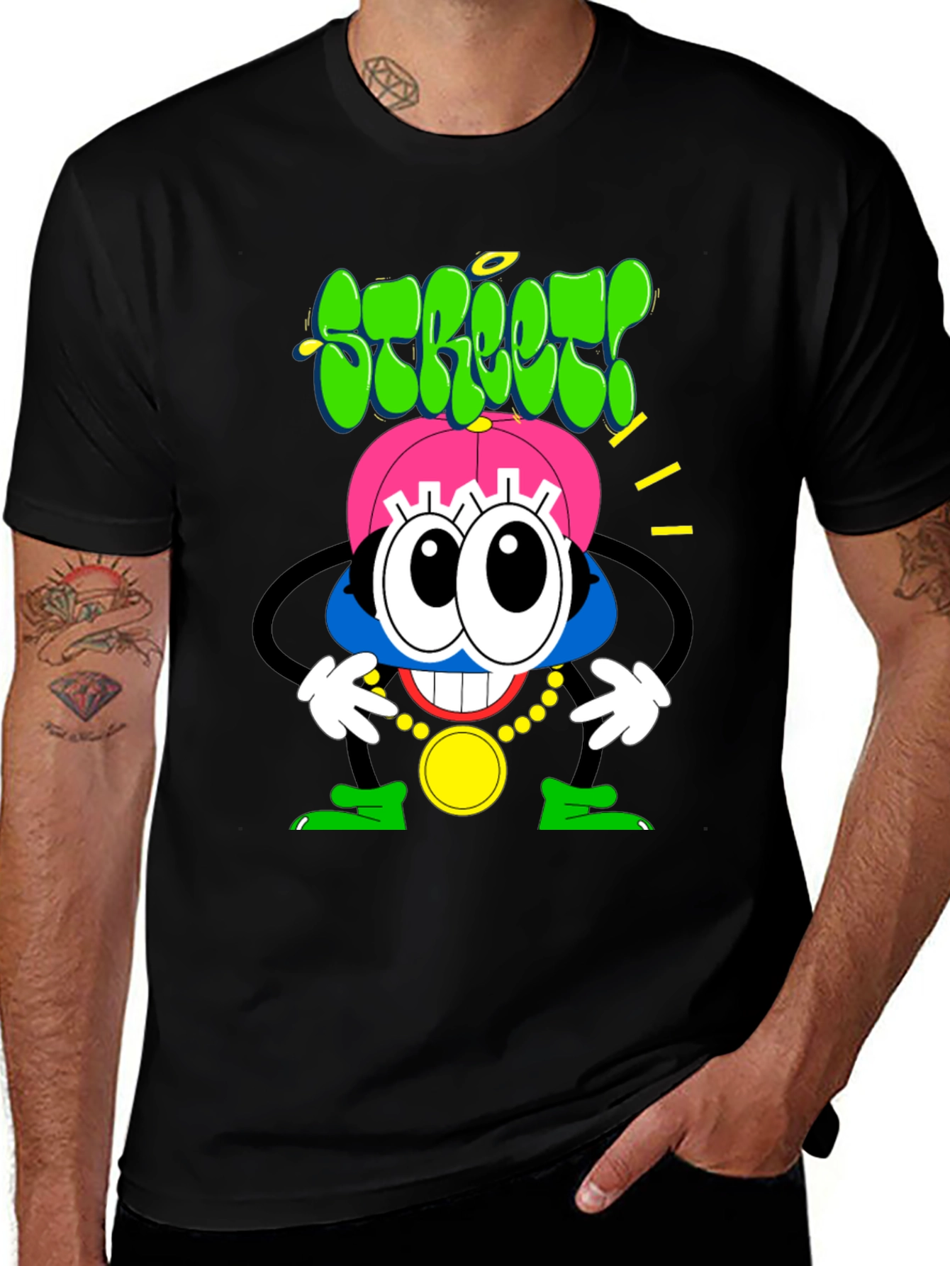 Variant 4 of Street Cartoon Character T-Shirt