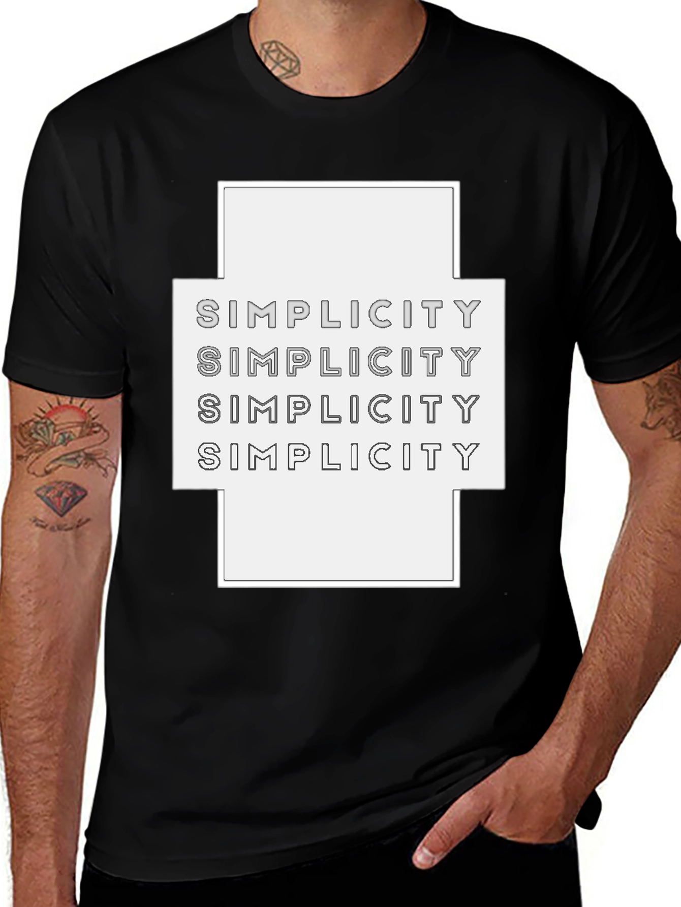 Variant 9 of Simplicity T-Shirt - Minimalist Design Tee