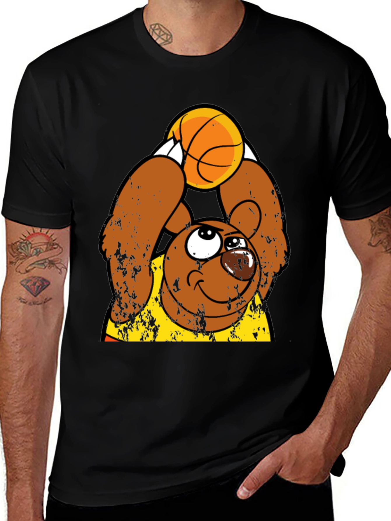 Variant 10 of Basketball Bear Graphic Tee - Stylish & Fun