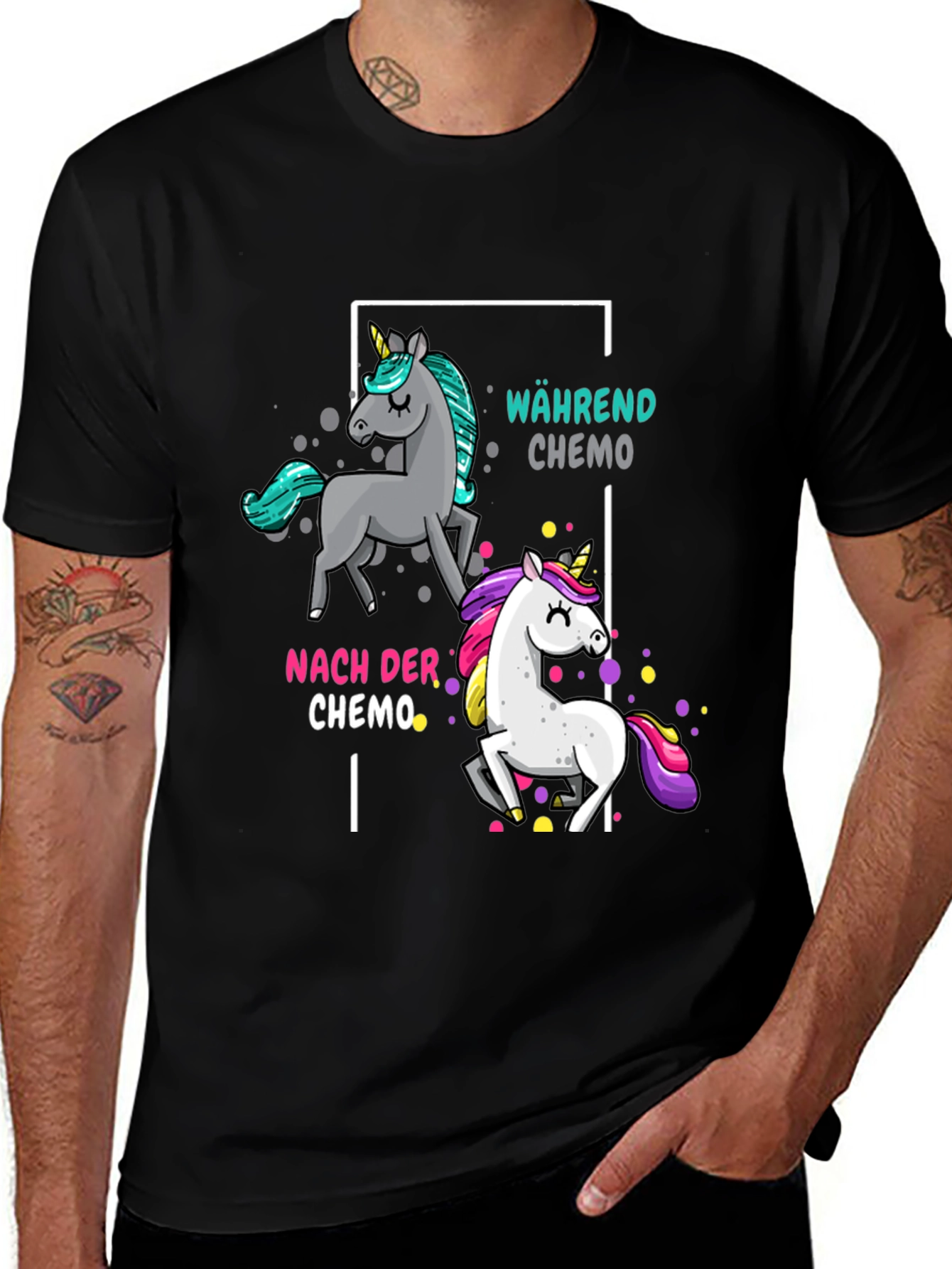 Variant 24 of Unicorn Chemo T-Shirt - Cancer Support Gift