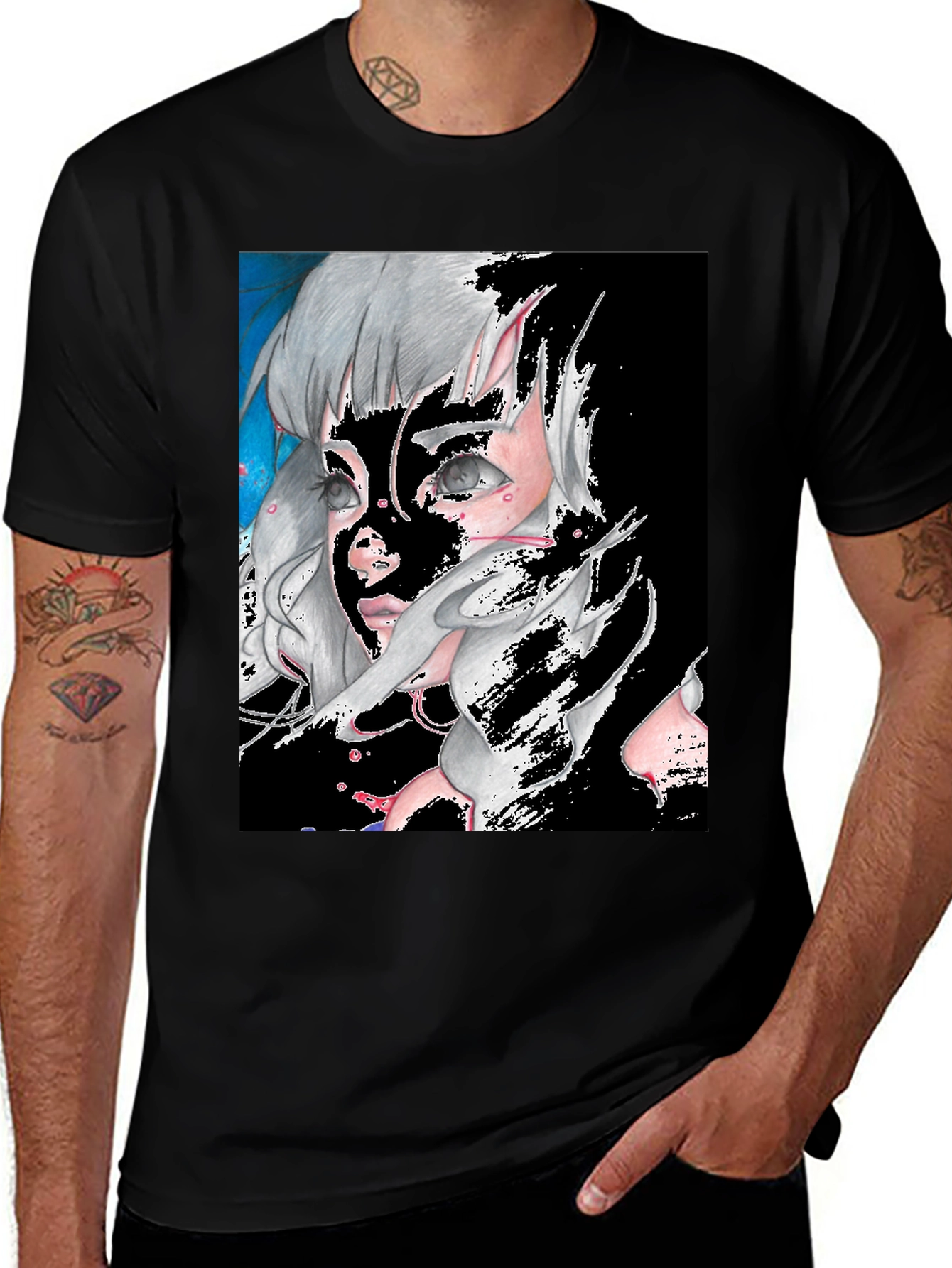 Variant 27 of Fantasy Elf Portrait Graphic T-Shirt