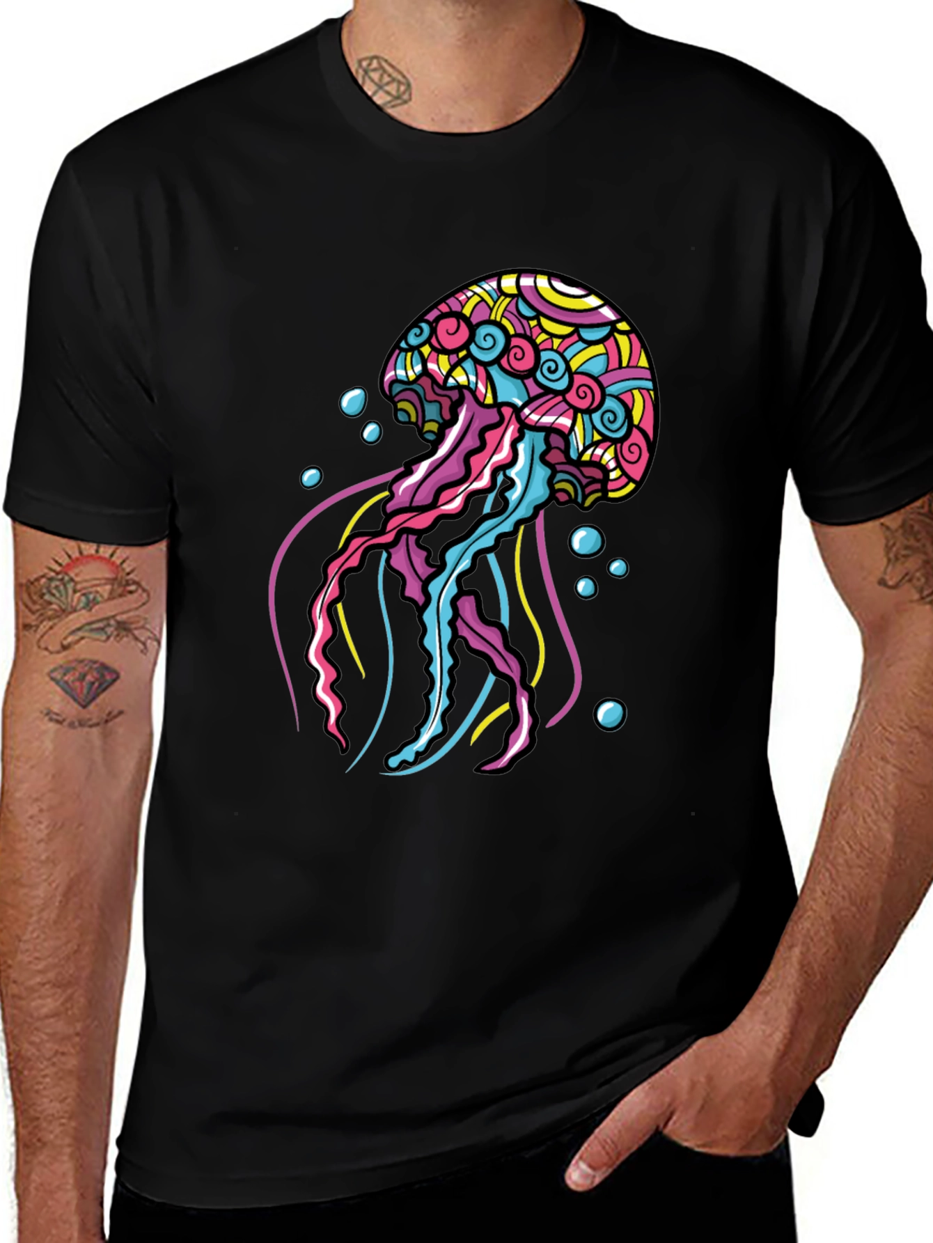 Variant 22 of Jellyfish Graphic Tee - Unique Colorful Design