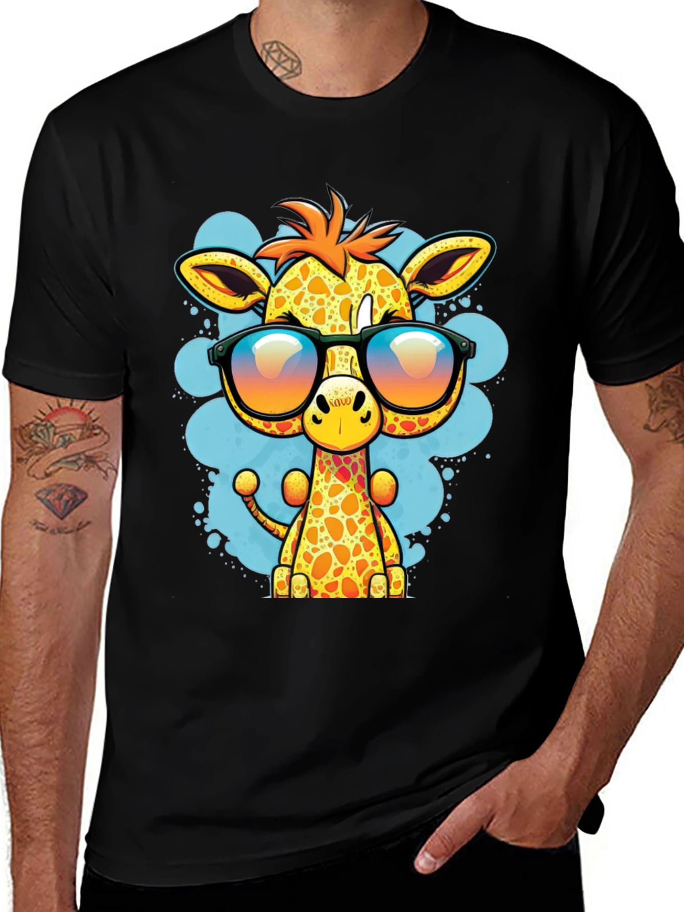 Variant 25 of Cool Giraffe Graphic T-Shirt