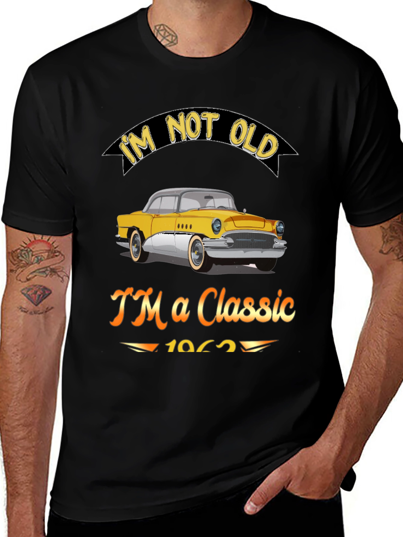 Variant 10 of Classic Car Graphic T-Shirt - I'm Not Old, I'm a Classic