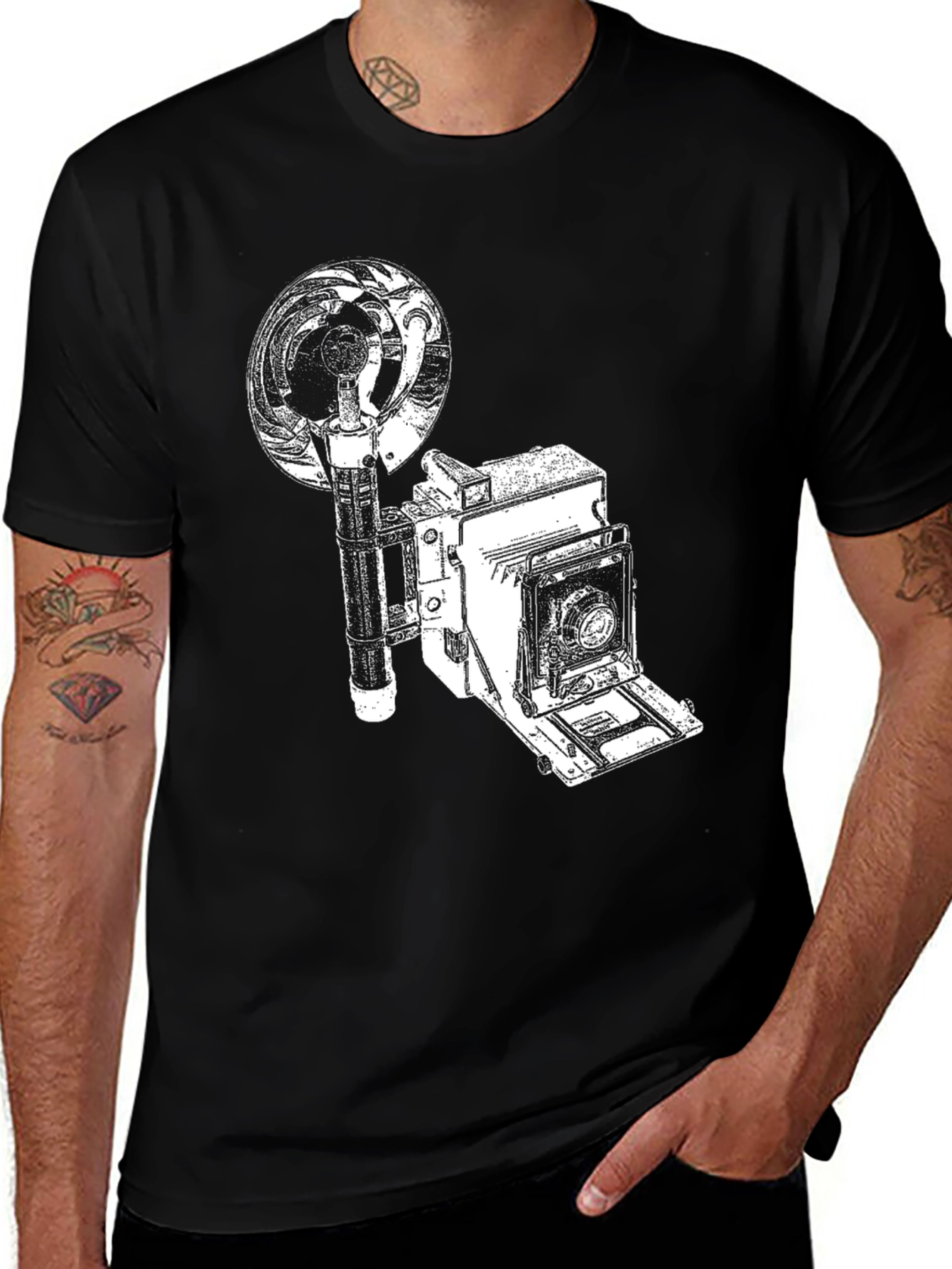 Variant 17 of Vintage Camera Graphic Tee - Retro Style