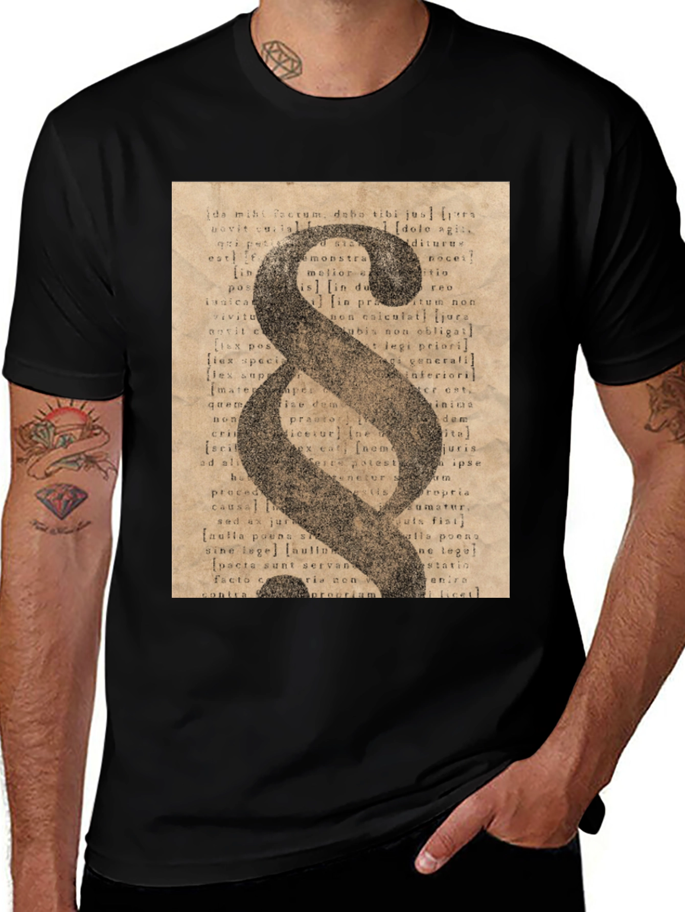 Paragraph Symbol T-Shirt - Law & Legal Print