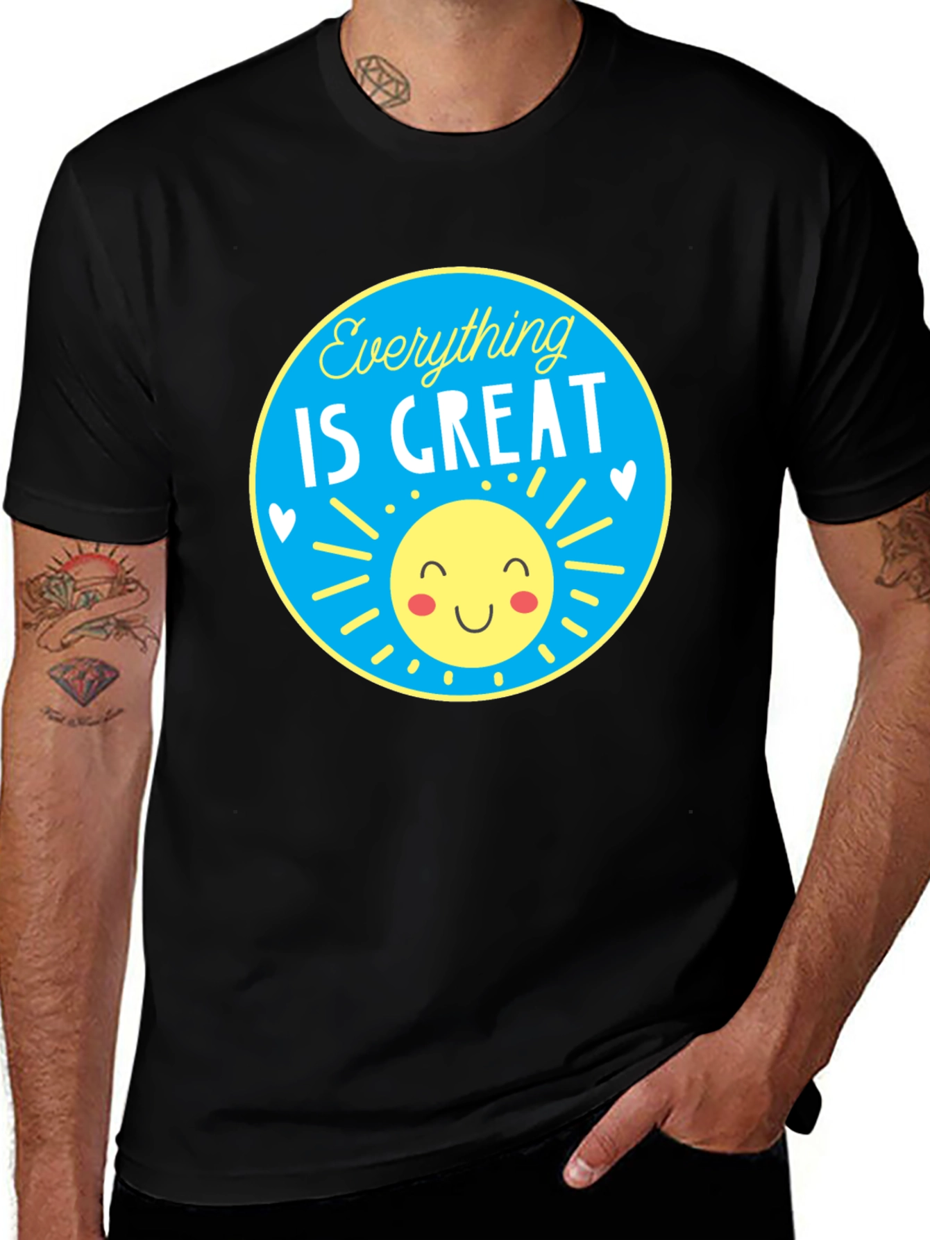 Variant 18 of Everything is Great T-Shirt - Sunny Graphic Tee
