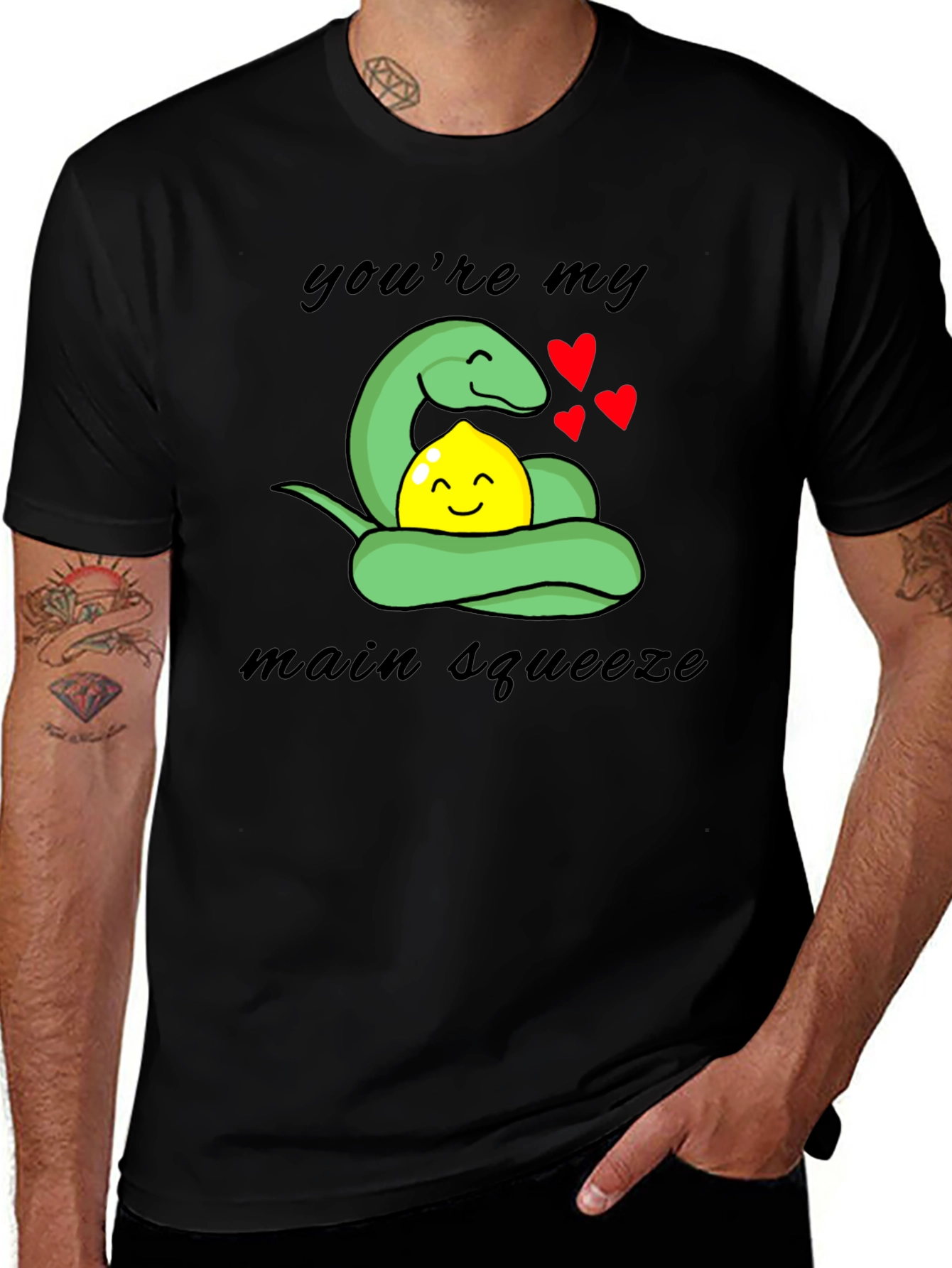 Variant 18 of Snake Loves Lemon Graphic T-Shirt
