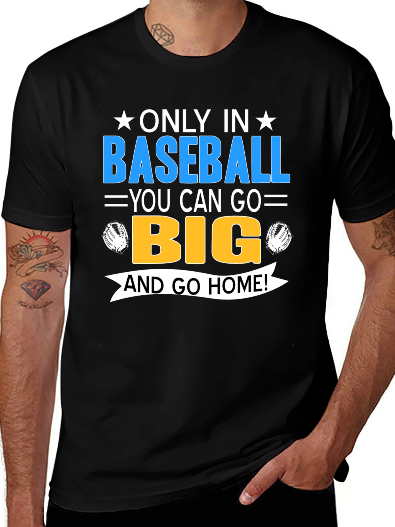 Variant 5 of Baseball Fan T-Shirt - Only In Baseball Go Big