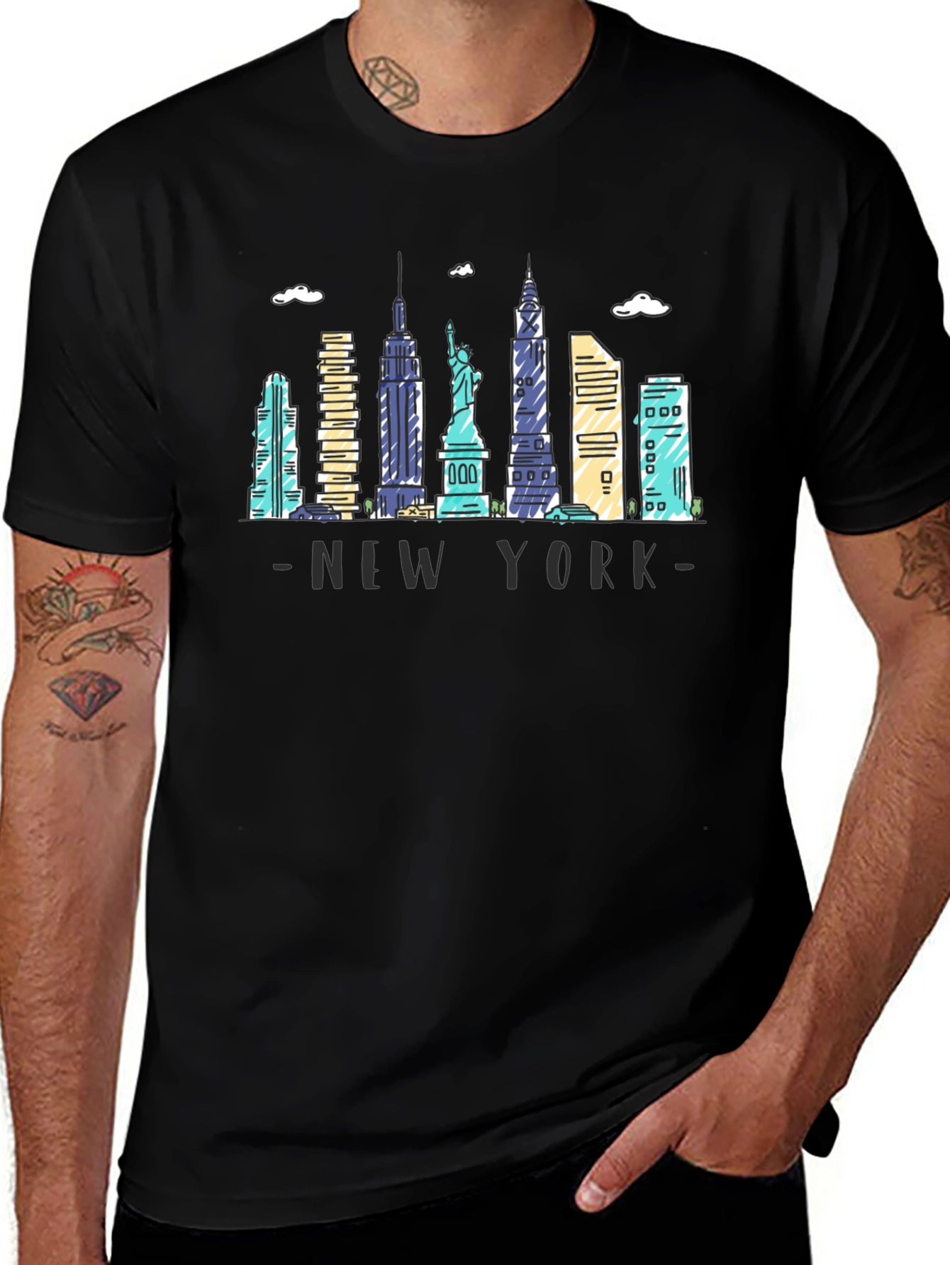 New York Skyline Graphic Tee - Unisex